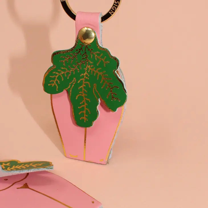 Leather Peep Show Key Fob