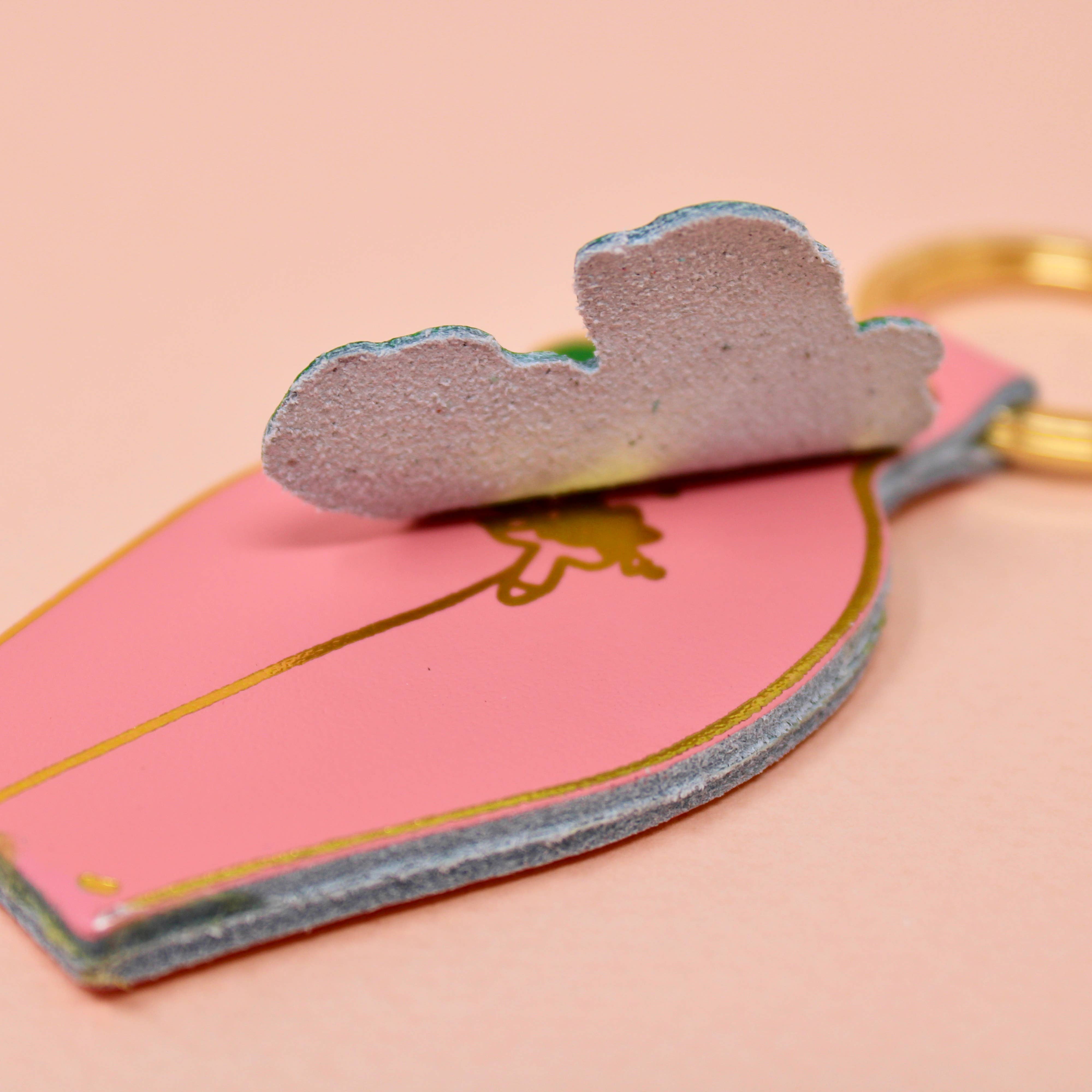 Leather Peep Show Key Fob