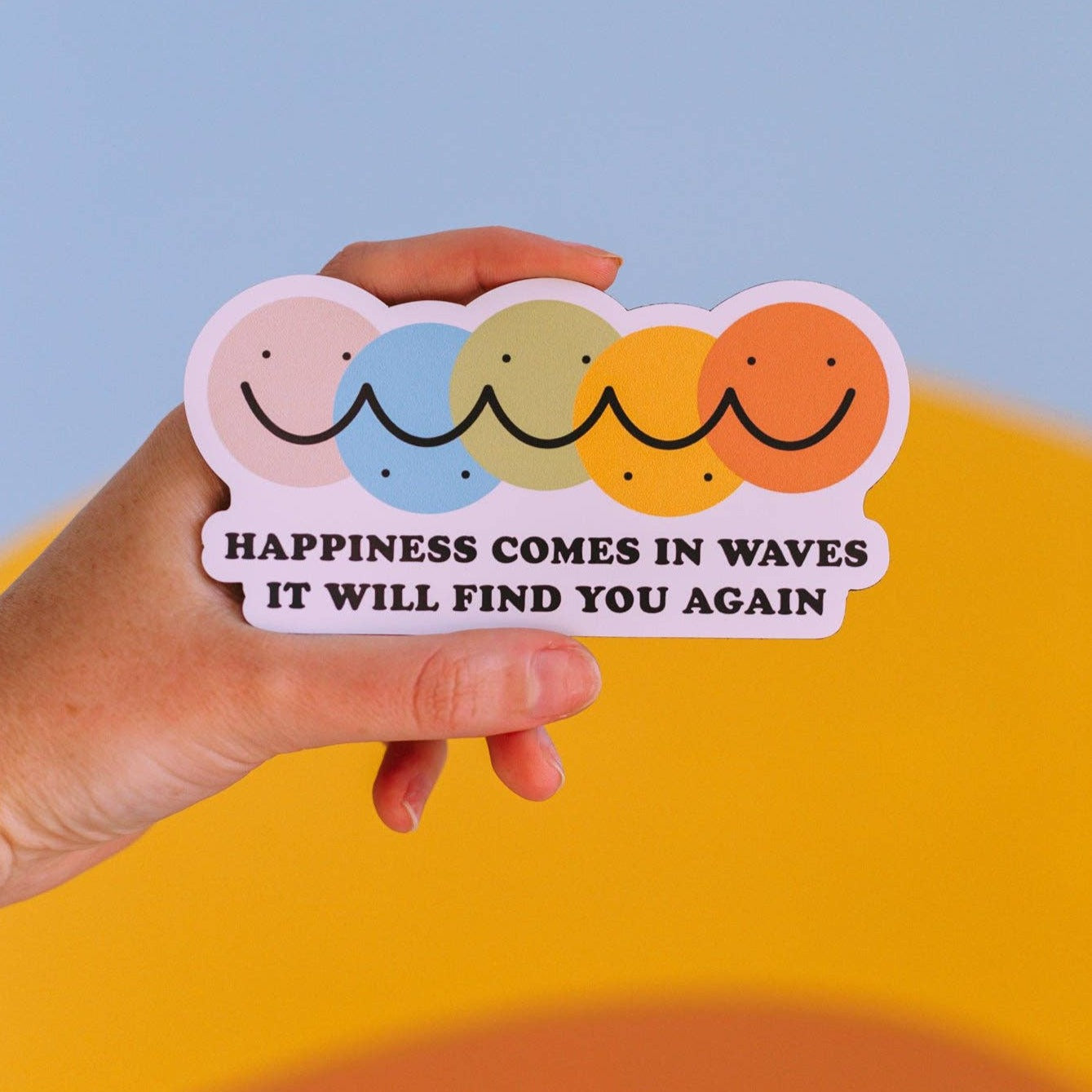 Happiness Comes in Waves Magnet