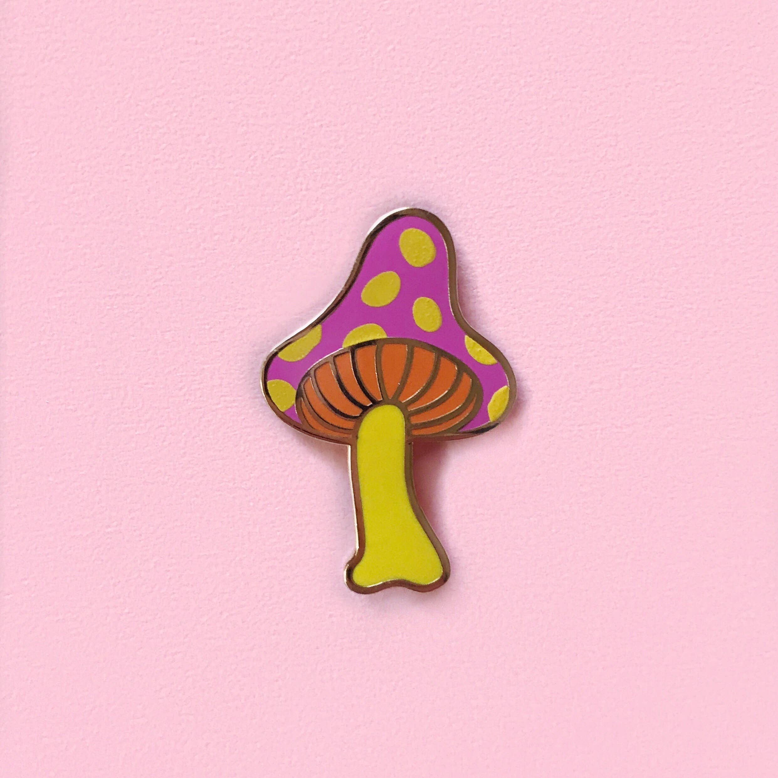 Mushroom Enamel Pin