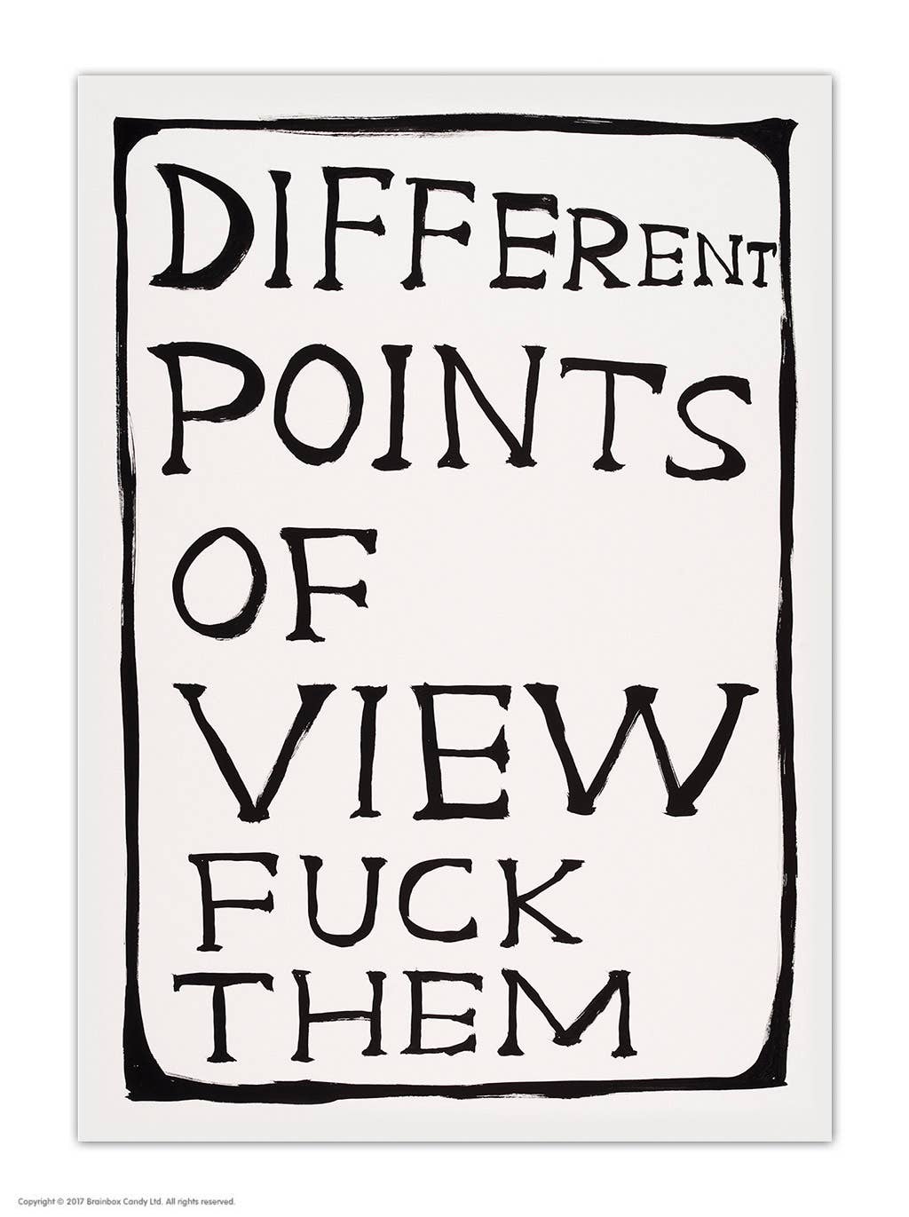 Different Points Of View Postcard