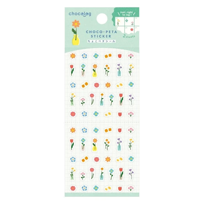Furukawashiko Chocolog Choco-Peta Stickers / Flower