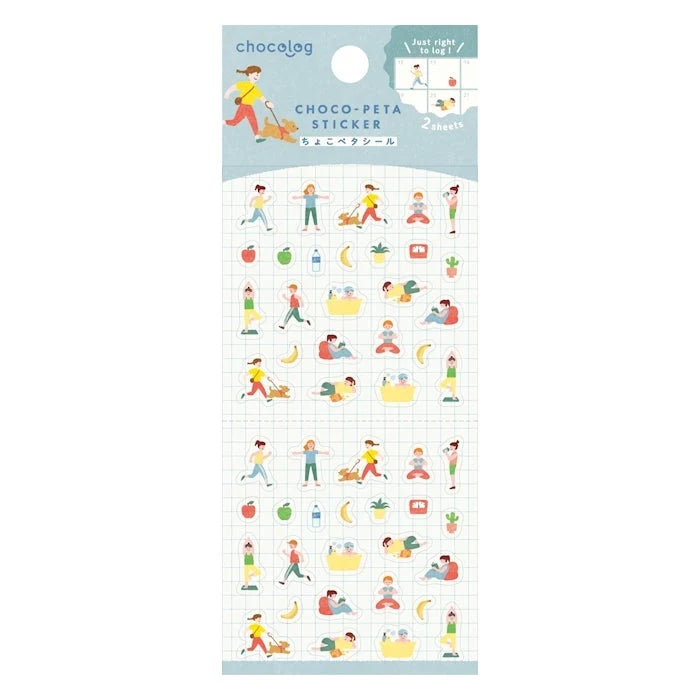 Furukawashiko Chocolog Choco-Peta Stickers / Life