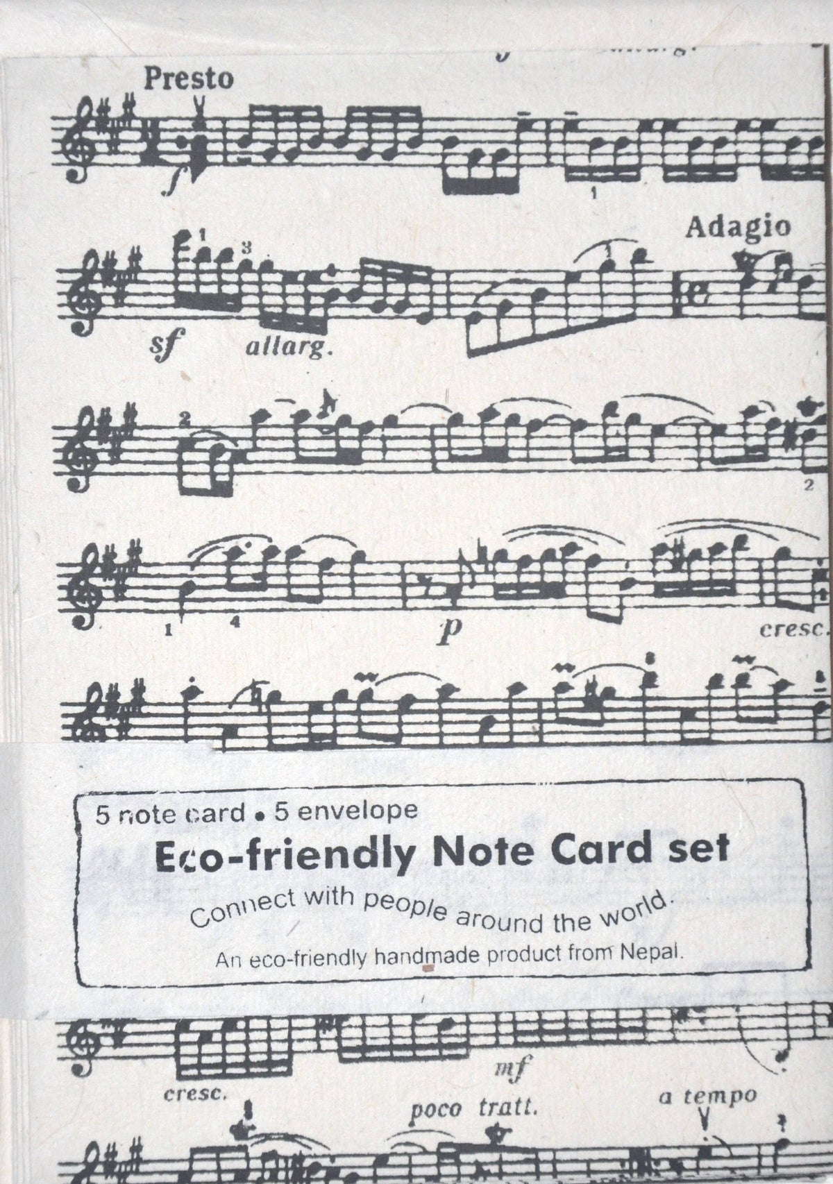 Lokta Notecard Set / Musical