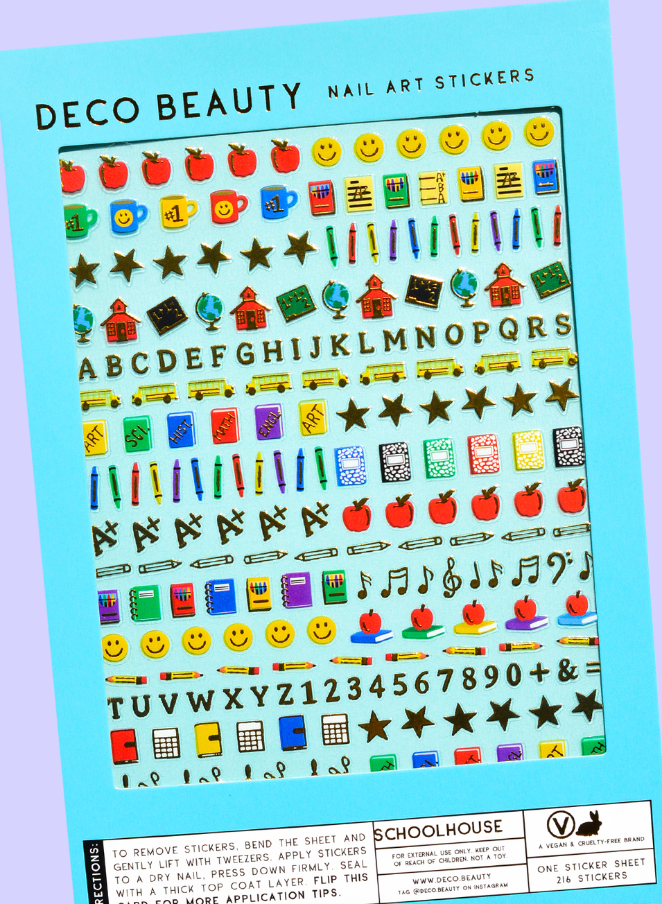 Nail Art Stickers - SCHOOLHOUSE