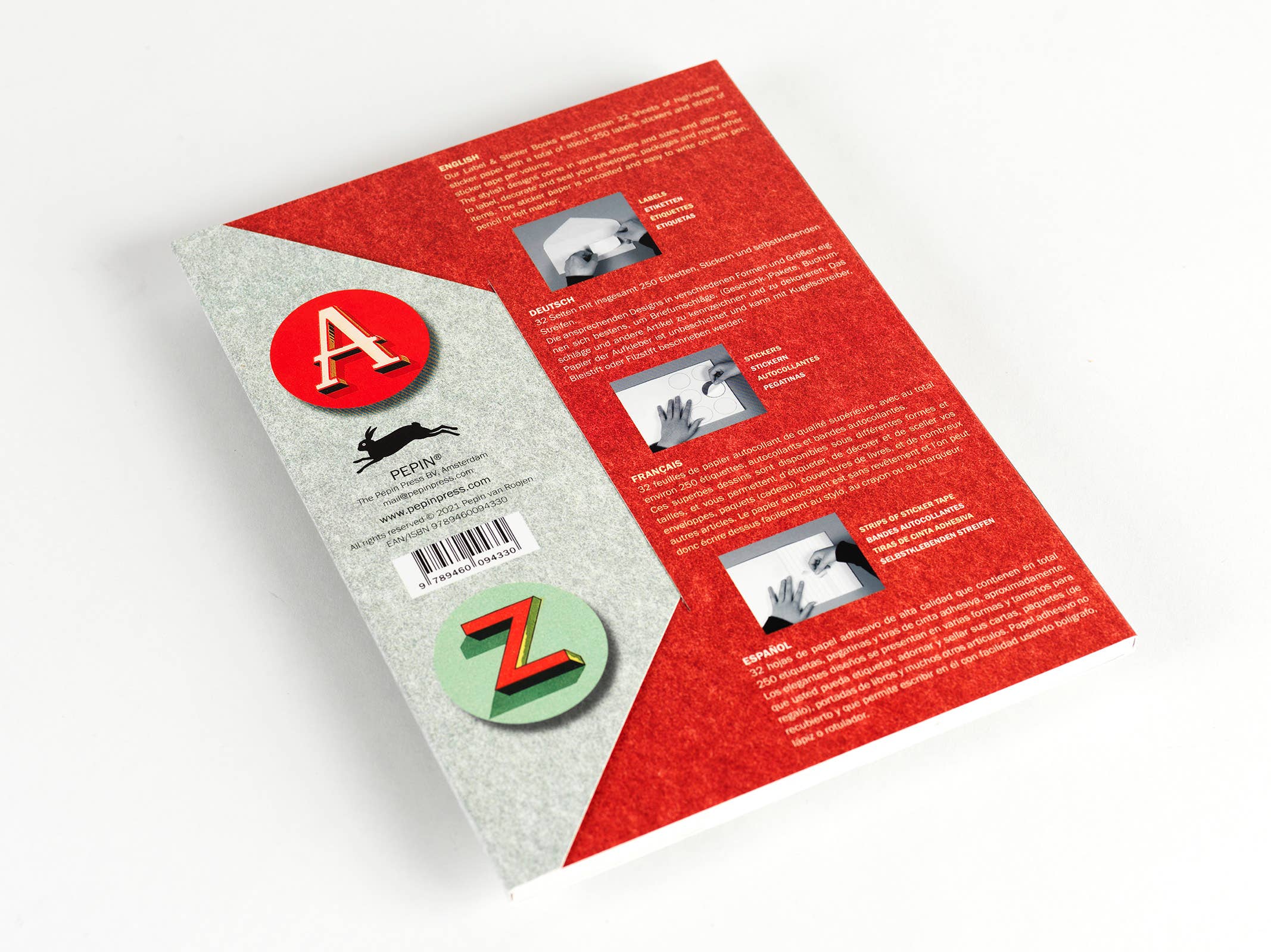 Vintage Alphabets Label Sticker & Tape Book