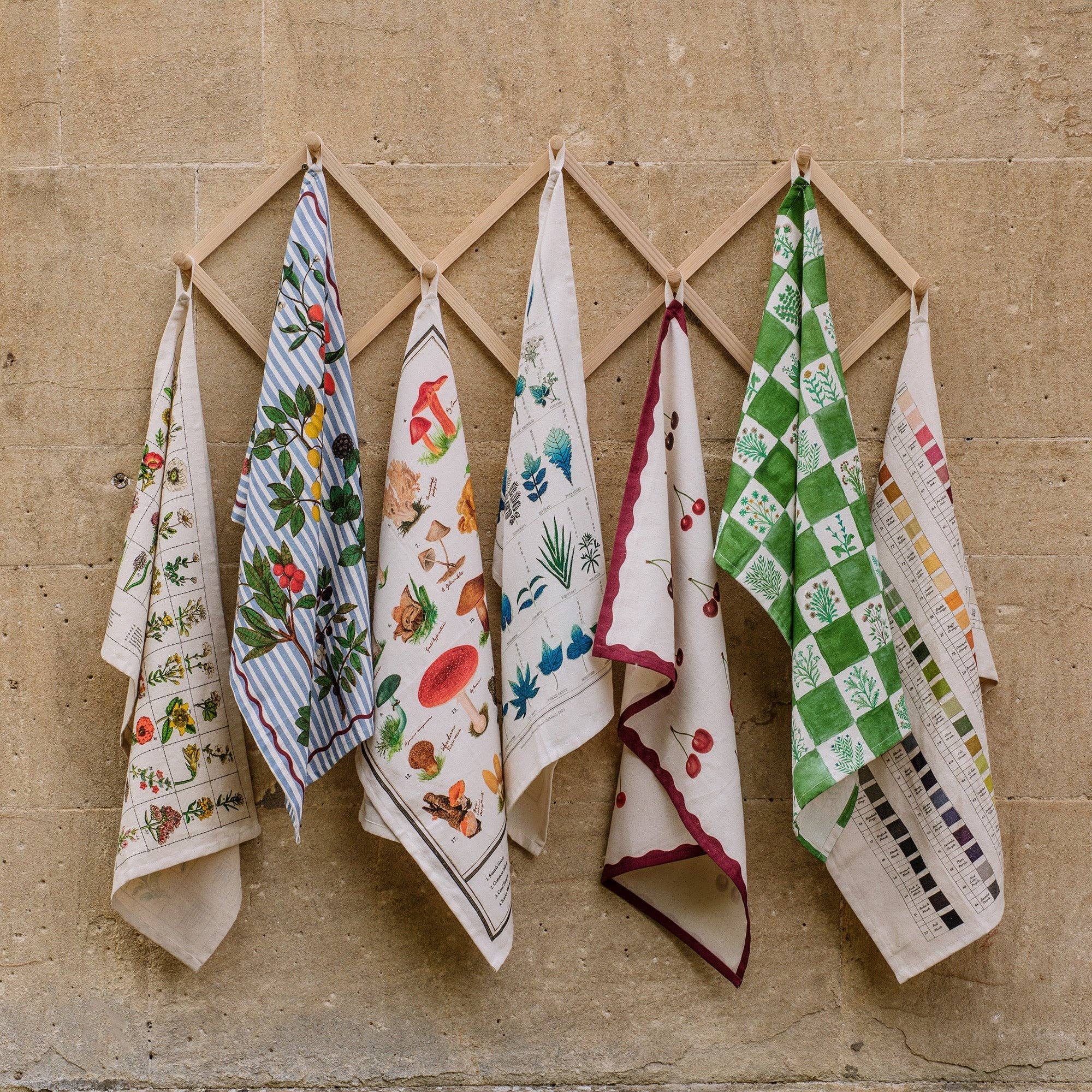 Organic Cotton Tea Towel / Wildflowers