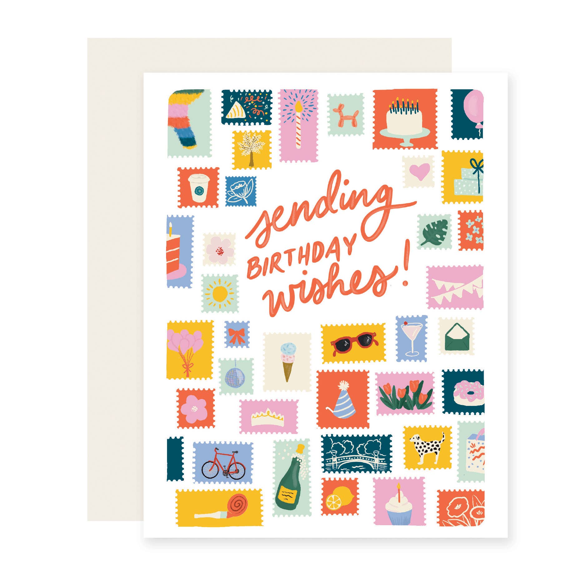 Sending Wishes Birthday Card