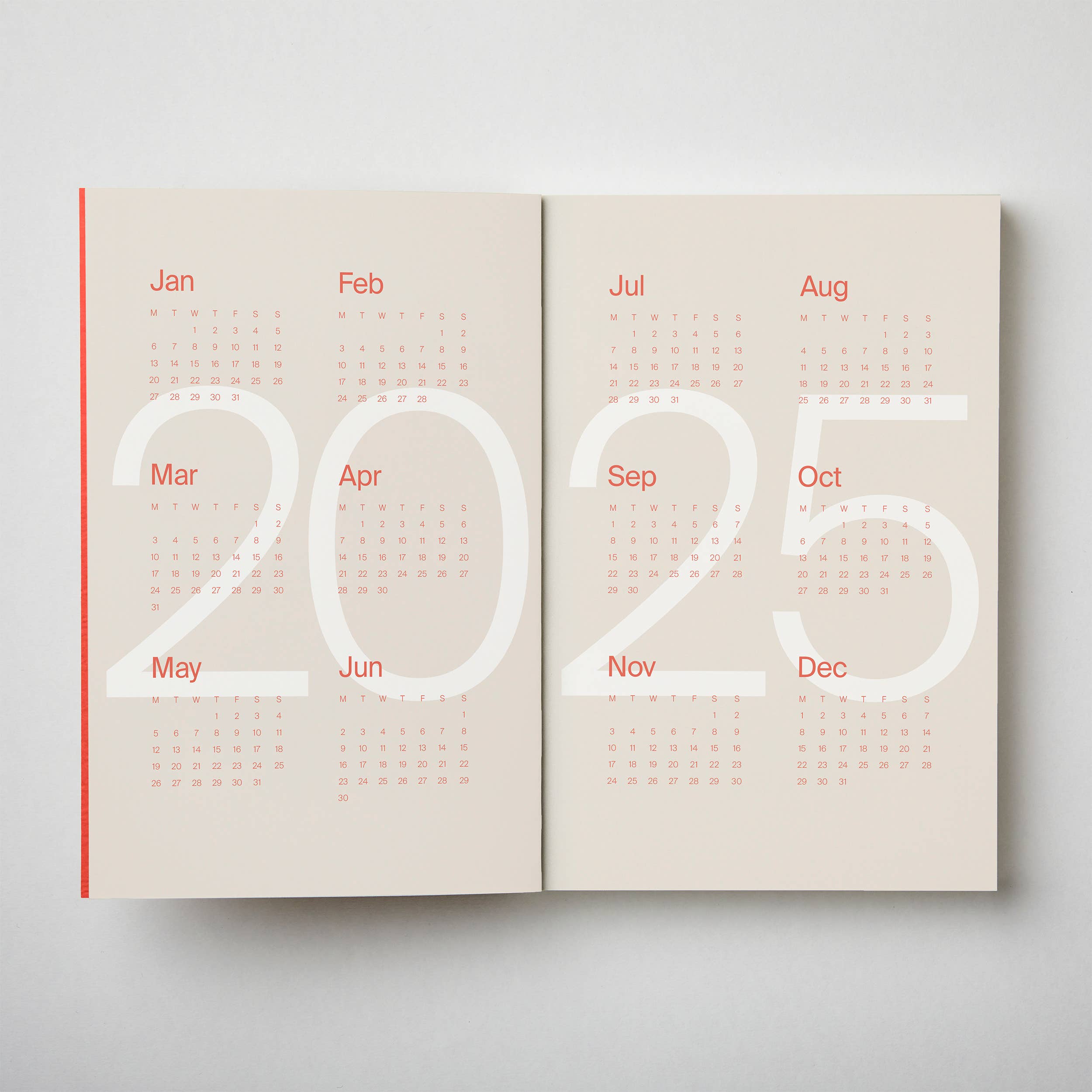 2025 CORAL LAY FLAT PLANNER