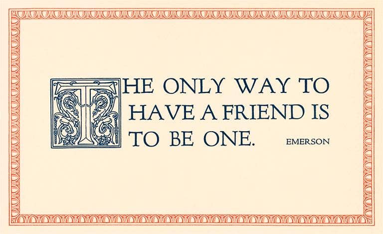 The Way to Have a Friend Postcard