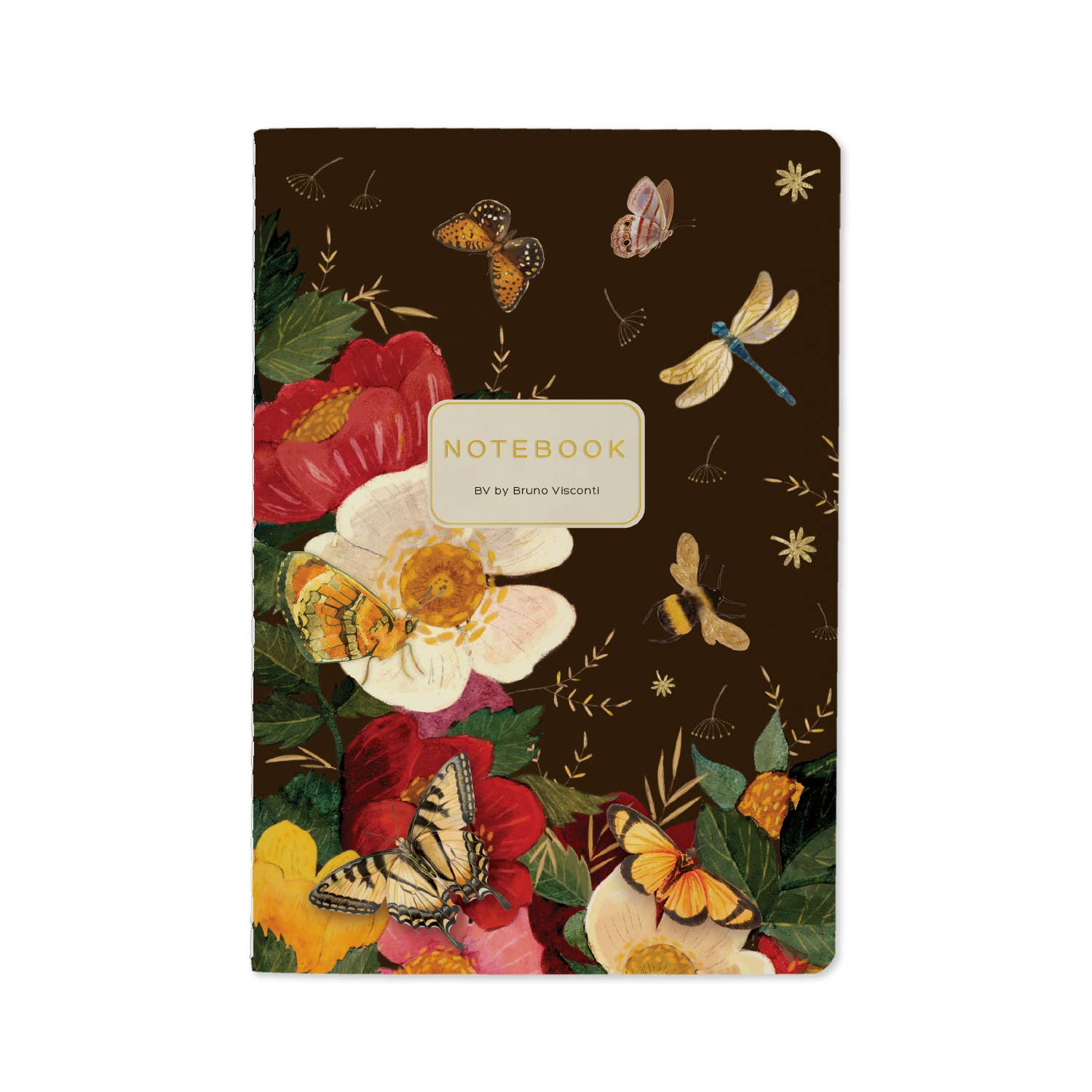 Butterflies and Peonies A5 Notebook