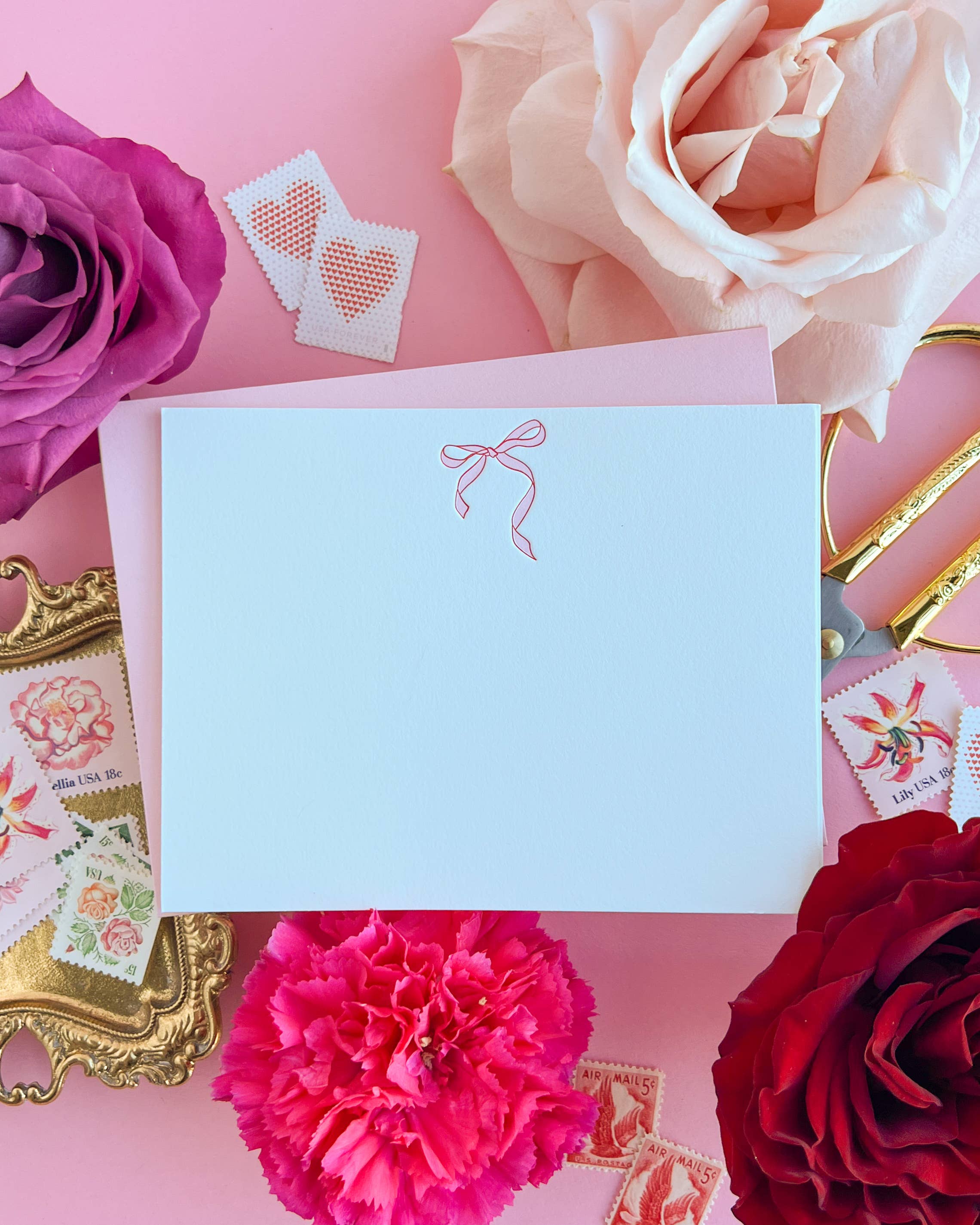 Pink Bow | Stationery Set