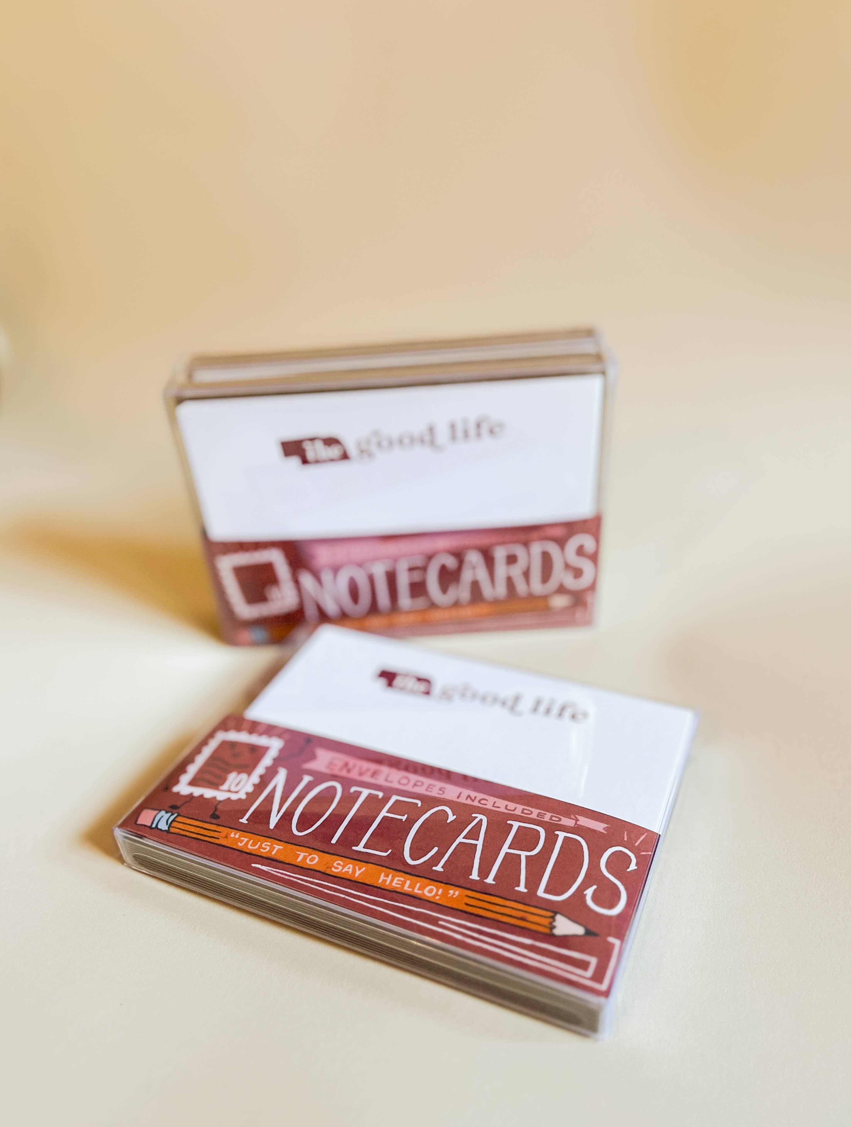 "The Good Life" Letterpress Notecard Set