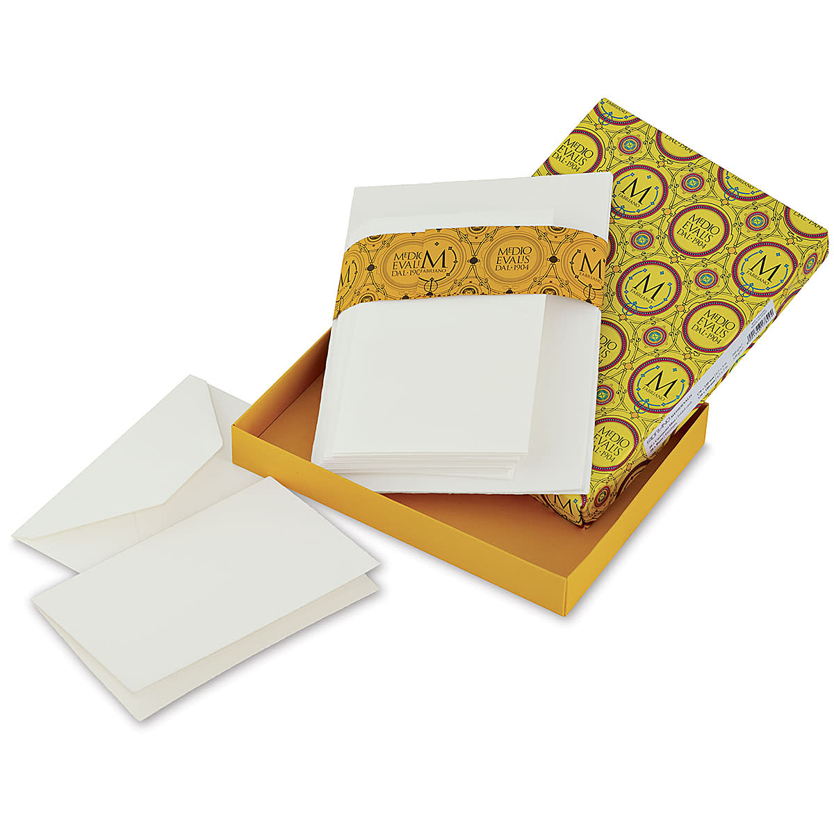 Fabriano Medioevalis Cards and Envelopes - 4-1/2" x 6-3/4", Folded, Box of 20