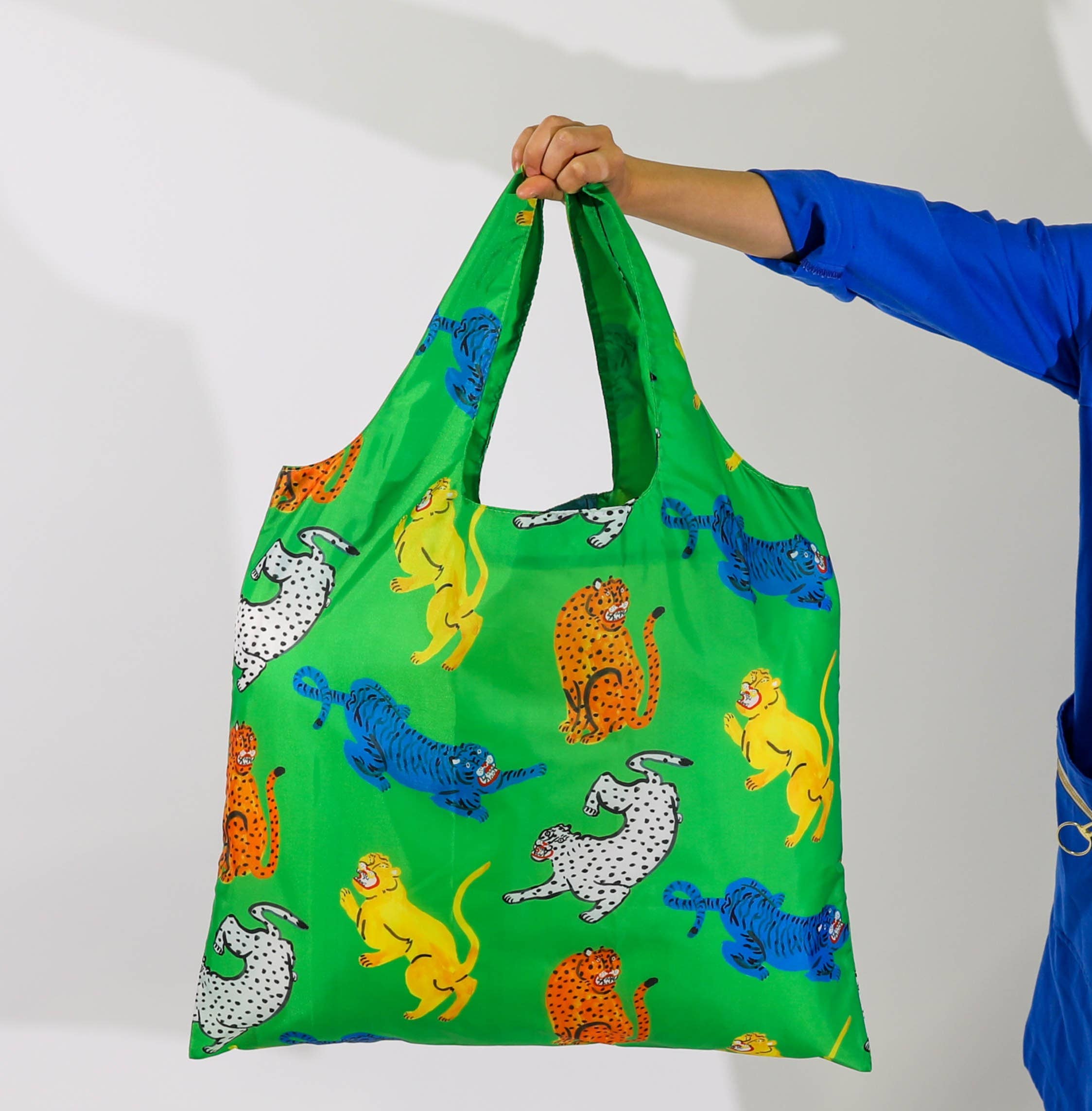 Wild Cats Art Reusable Tote by Kristina Micotti