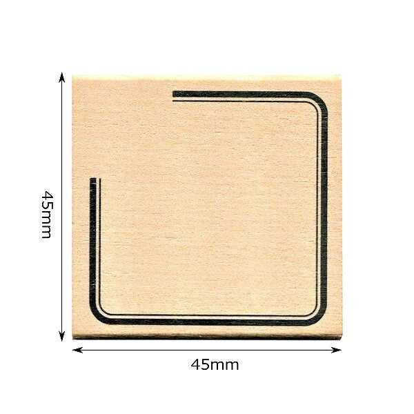 Bold Line Frame Rubber Stamp
