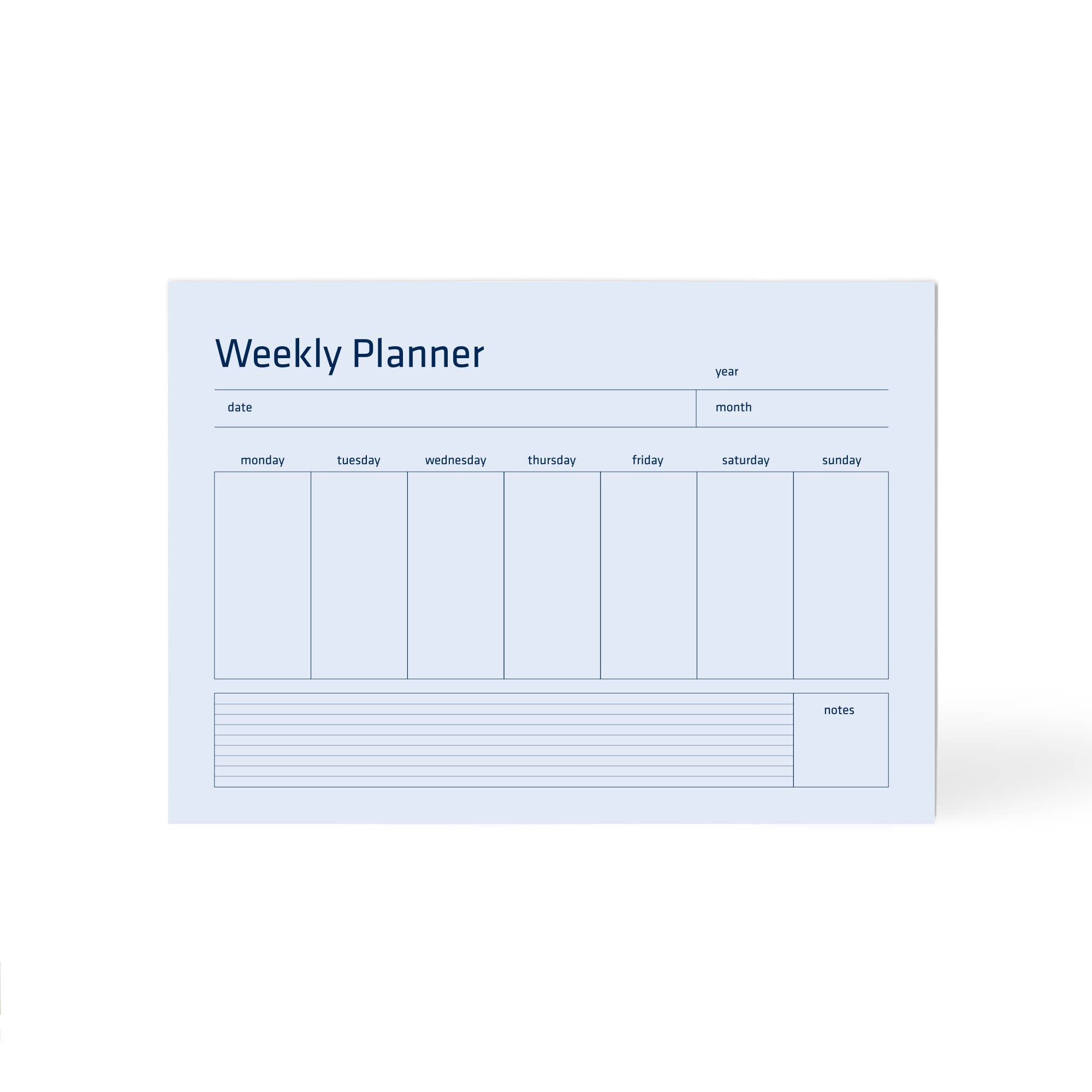 A5 Weekly Planner Desk Pad