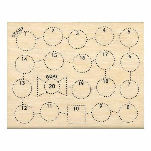 Goal Tracker Rubber Stamp