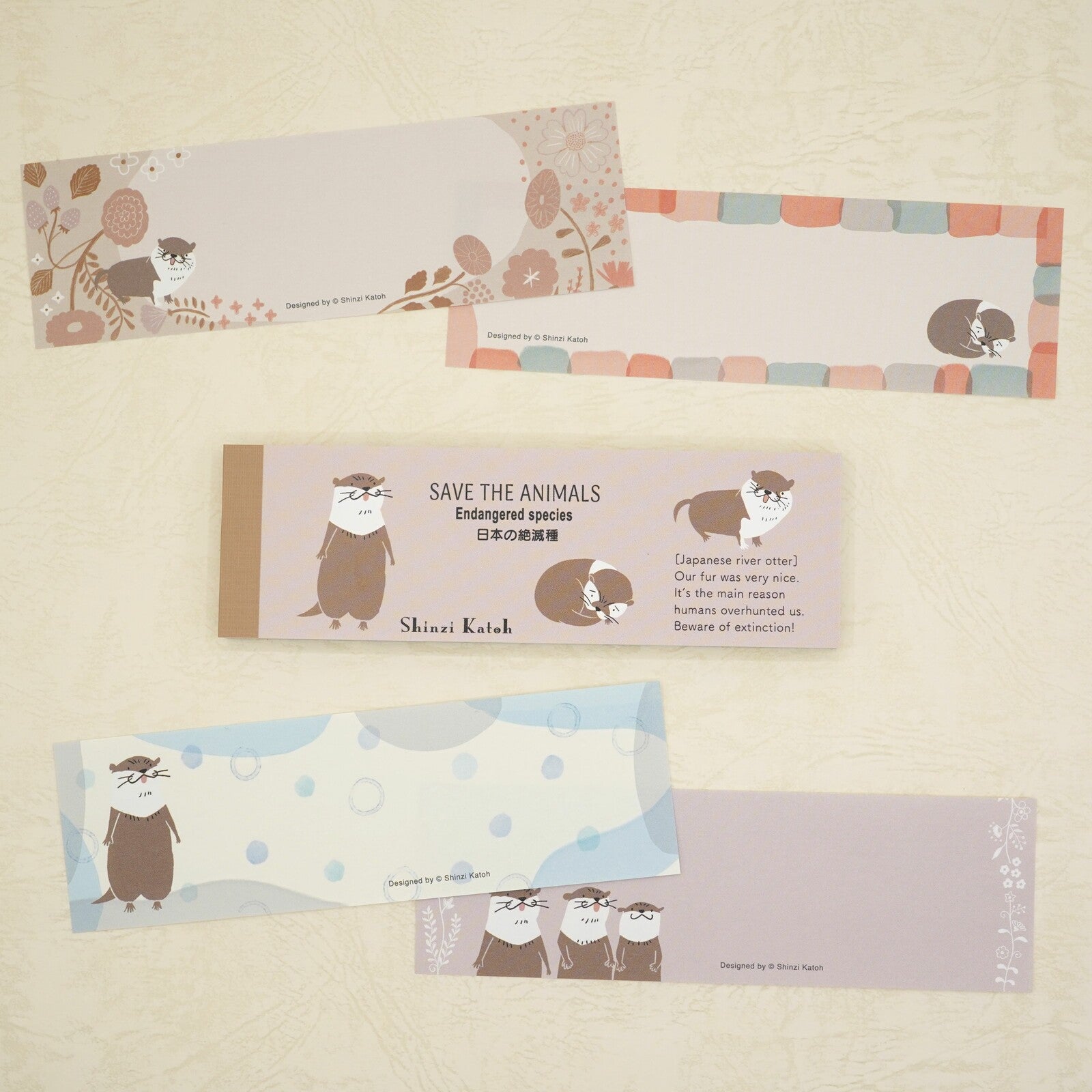 Shinzi Katoh Memo Pad / Endangered Otters