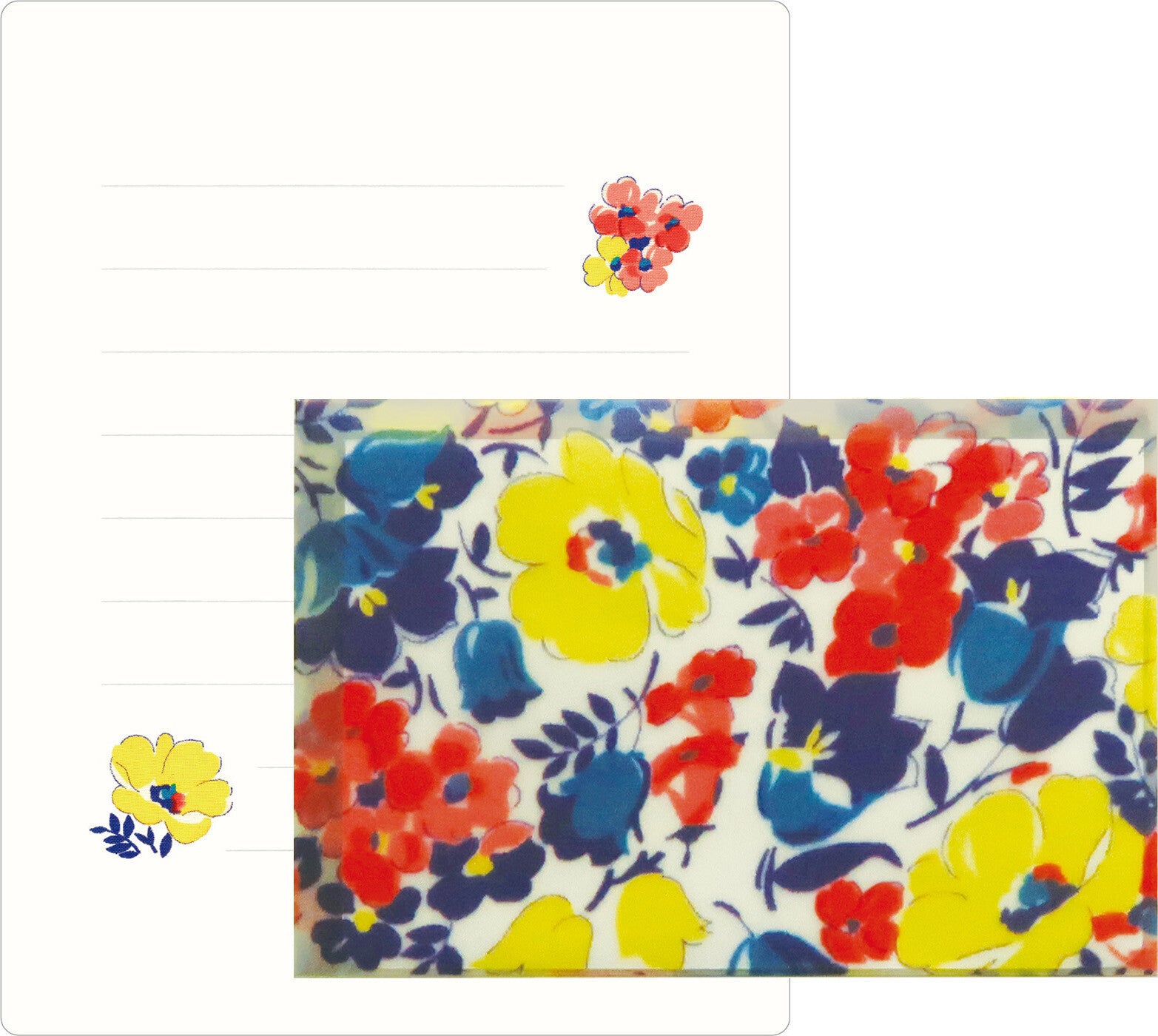 Mini Letter Set / Yellow Poppies