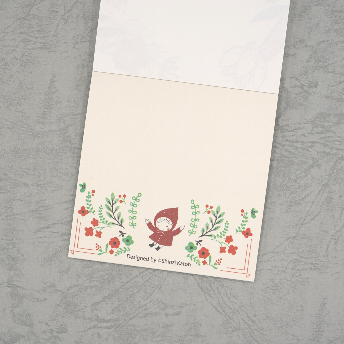 Shinzi Katoh Block Memo Pad / Red Riding Hood / "Merry Go Round"
