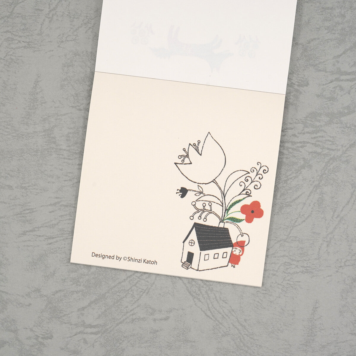 Shinzi Katoh Block Memo Pad / Red Riding Hood / "Hide and Seek"