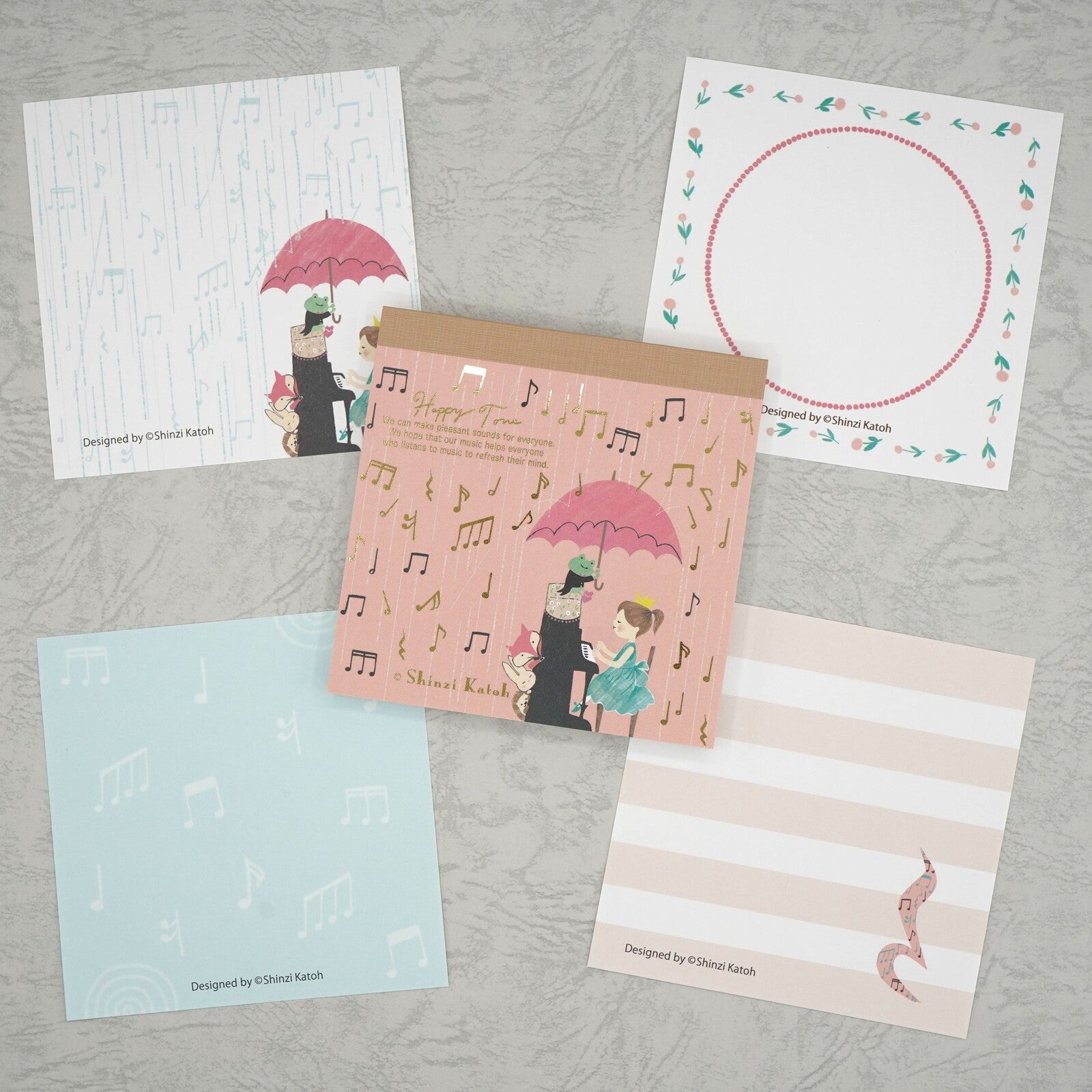 Shinzi Katoh Block Memo Pad / Happy Tone / Serenade