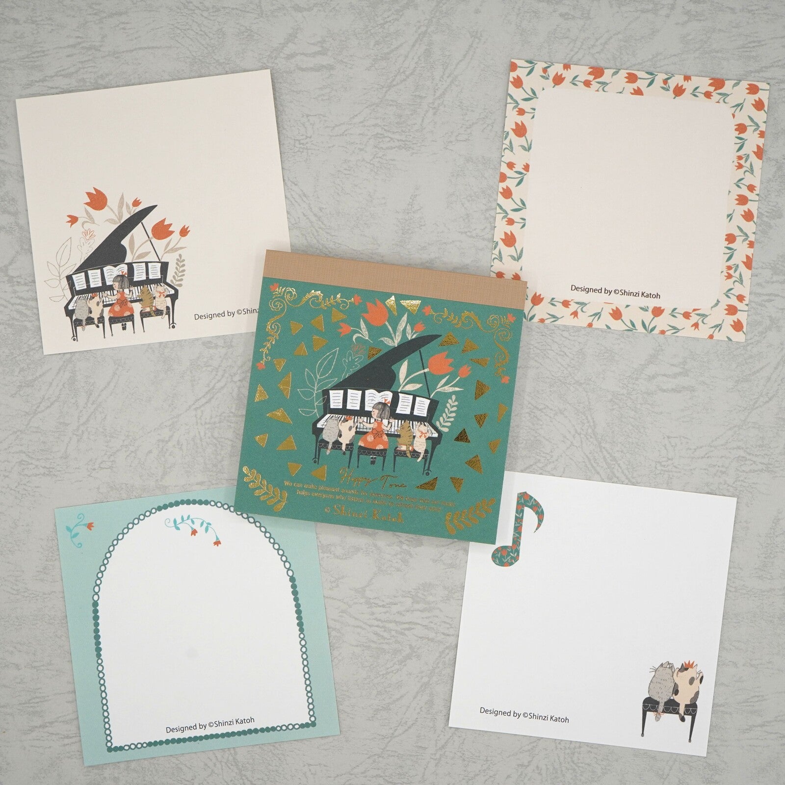 Shinzi Katoh Block Memo Pad / Happy Tone / Sonata