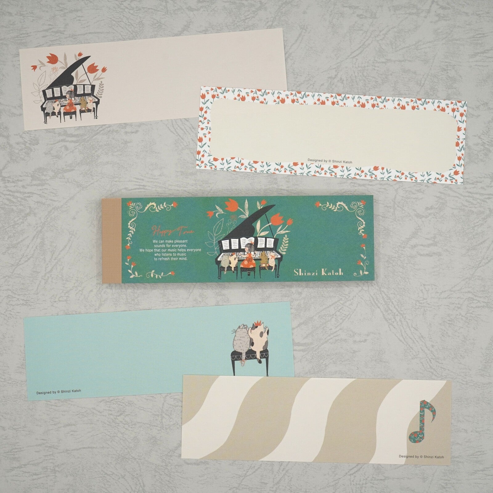 Shinzi Katoh Slim Memo Pad / Happy Tone / Sonata