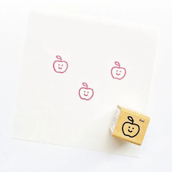 Apple Mini Rubber Stamp