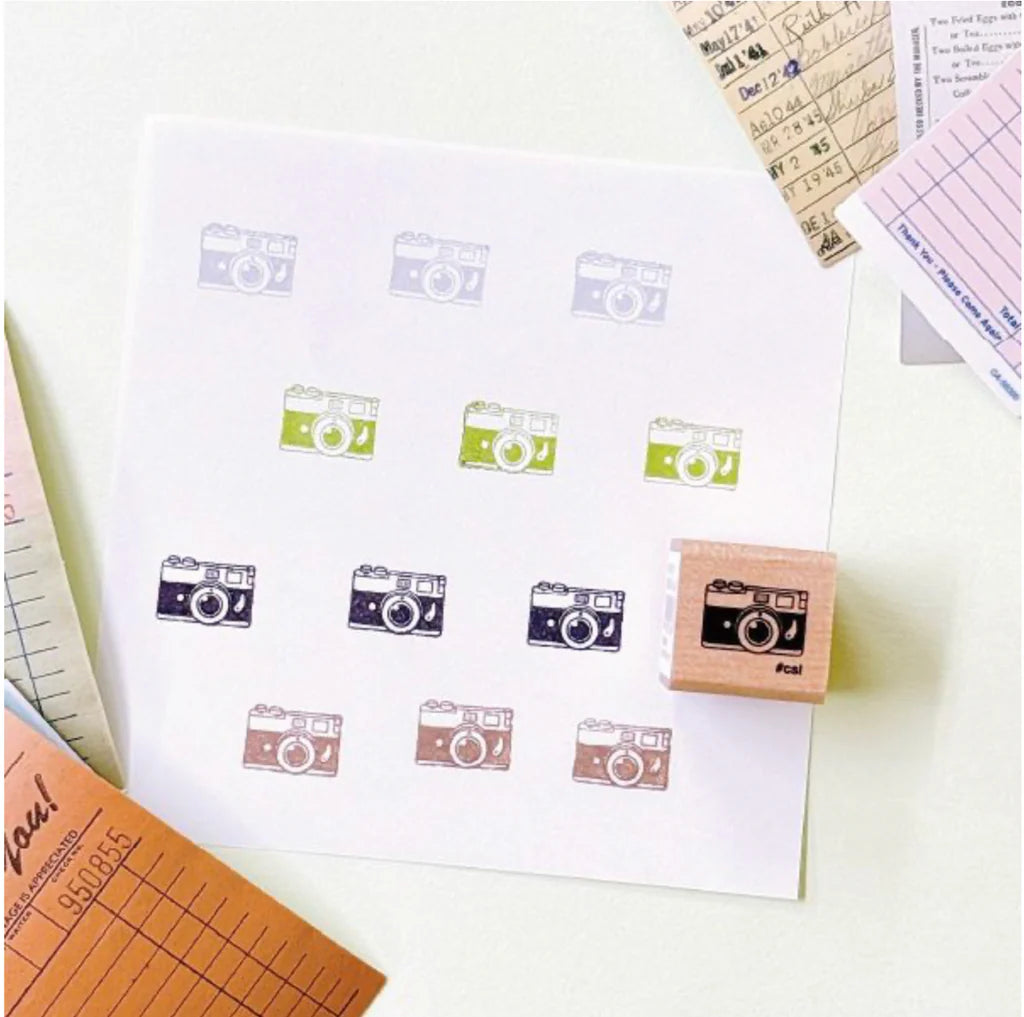 Camera Mini Rubber Stamp