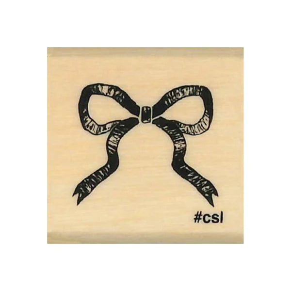 Pretty Bow Mini Rubber Stamp
