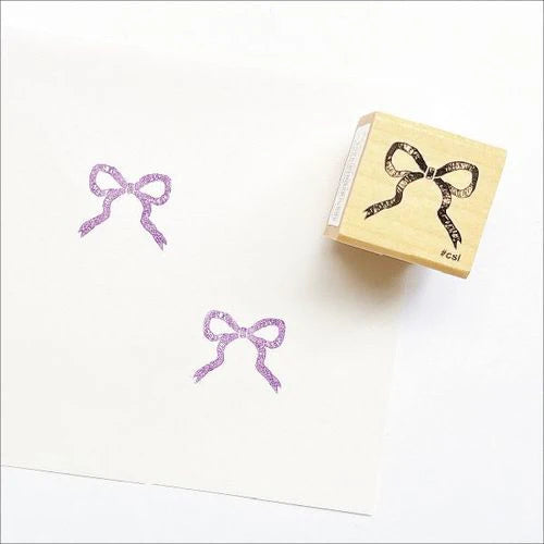 Pretty Bow Mini Rubber Stamp