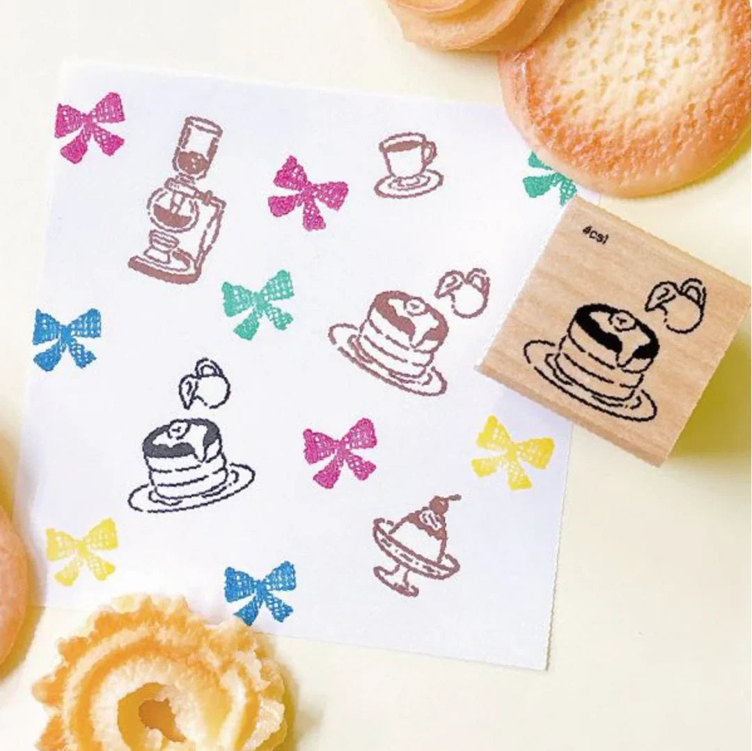 Pancakes Mini Rubber Stamp