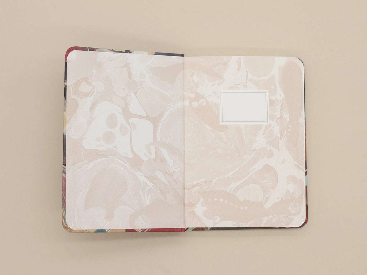 Marble Hardcover Notebook / B6 / Carnelian