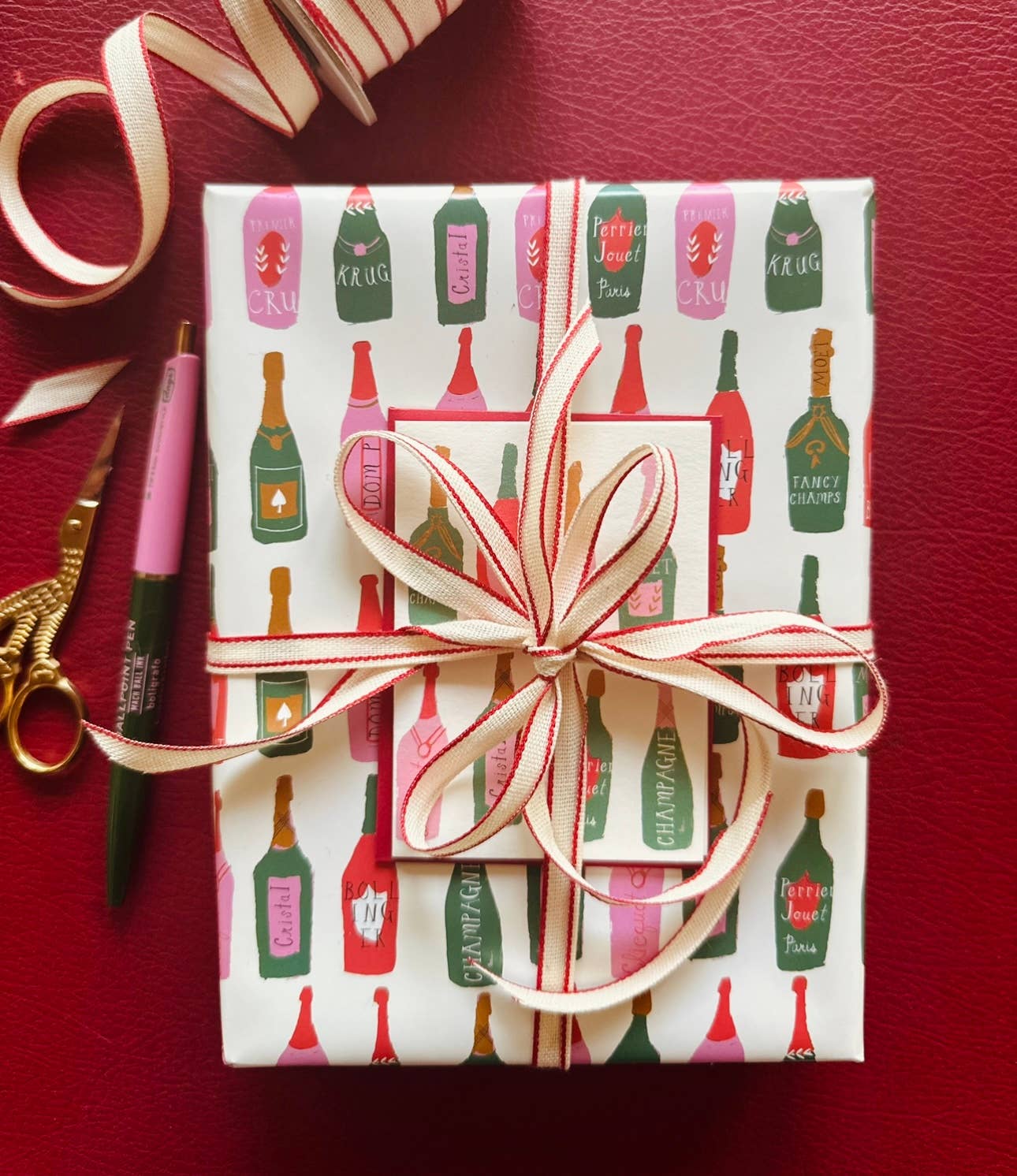 Let's Make A Toast Gift Wrap Sheet