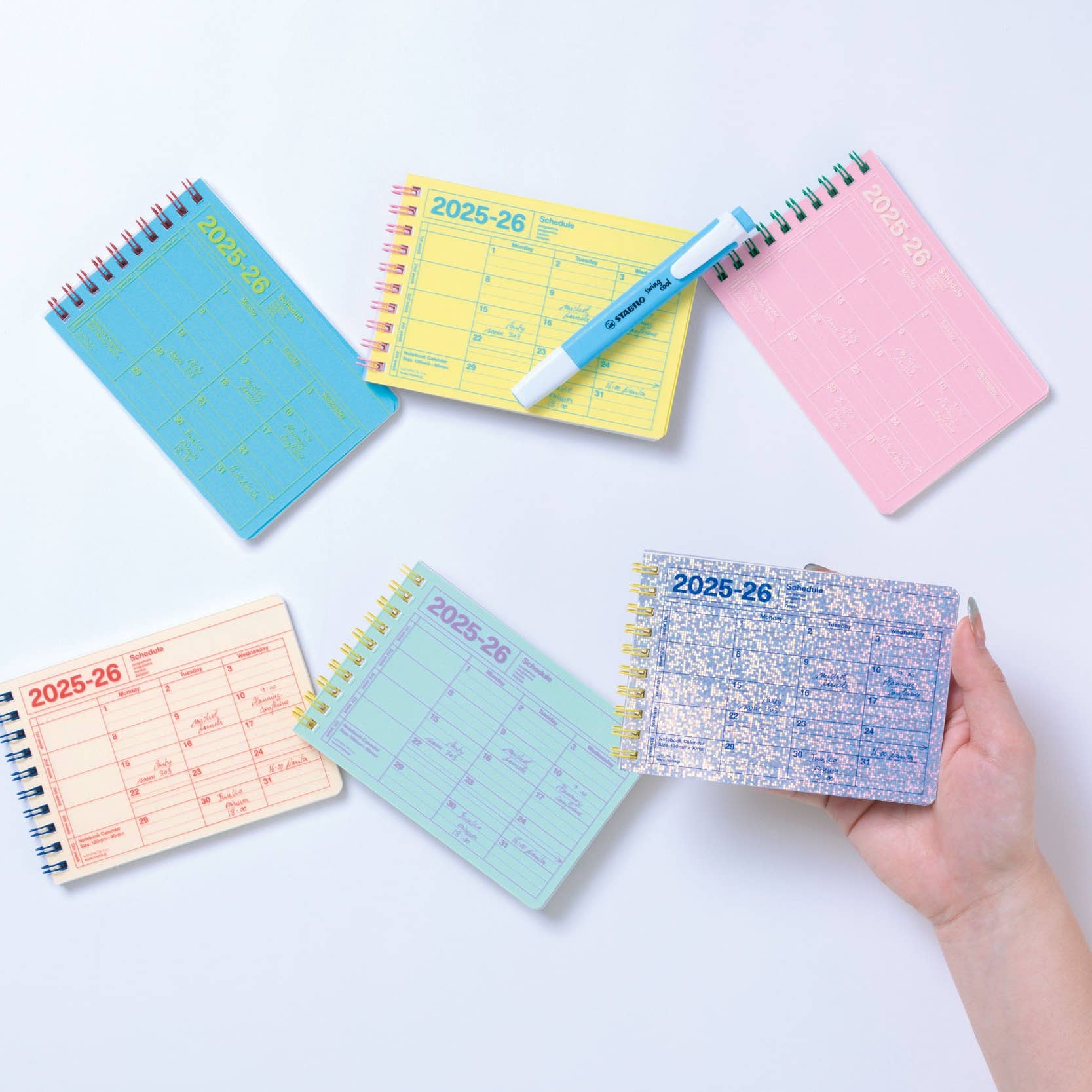 Mark Style Notebook Calendar 2026 / B7 / Mint