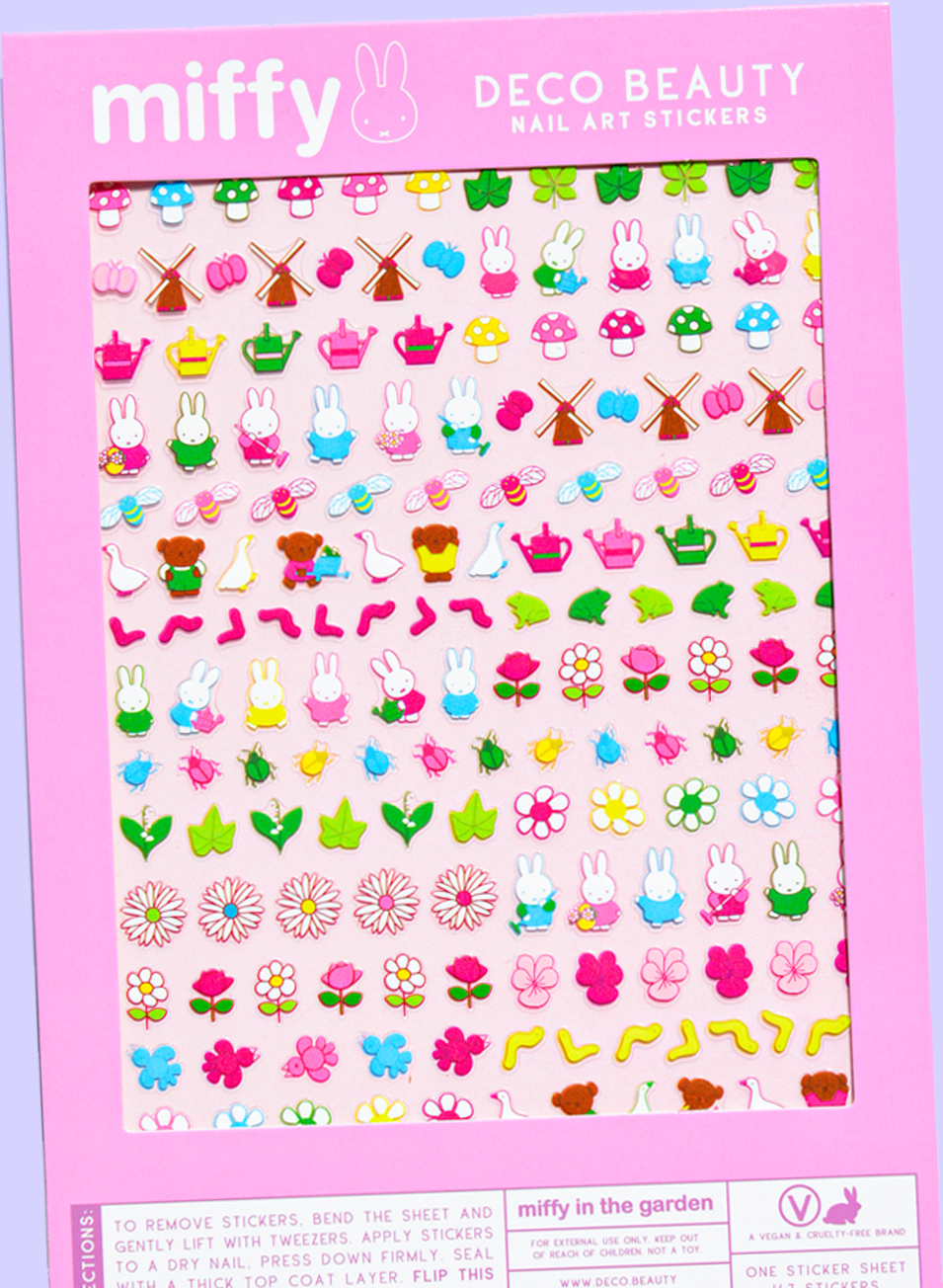 Nail Art Stickers - MIFFY IN THE GARDEN