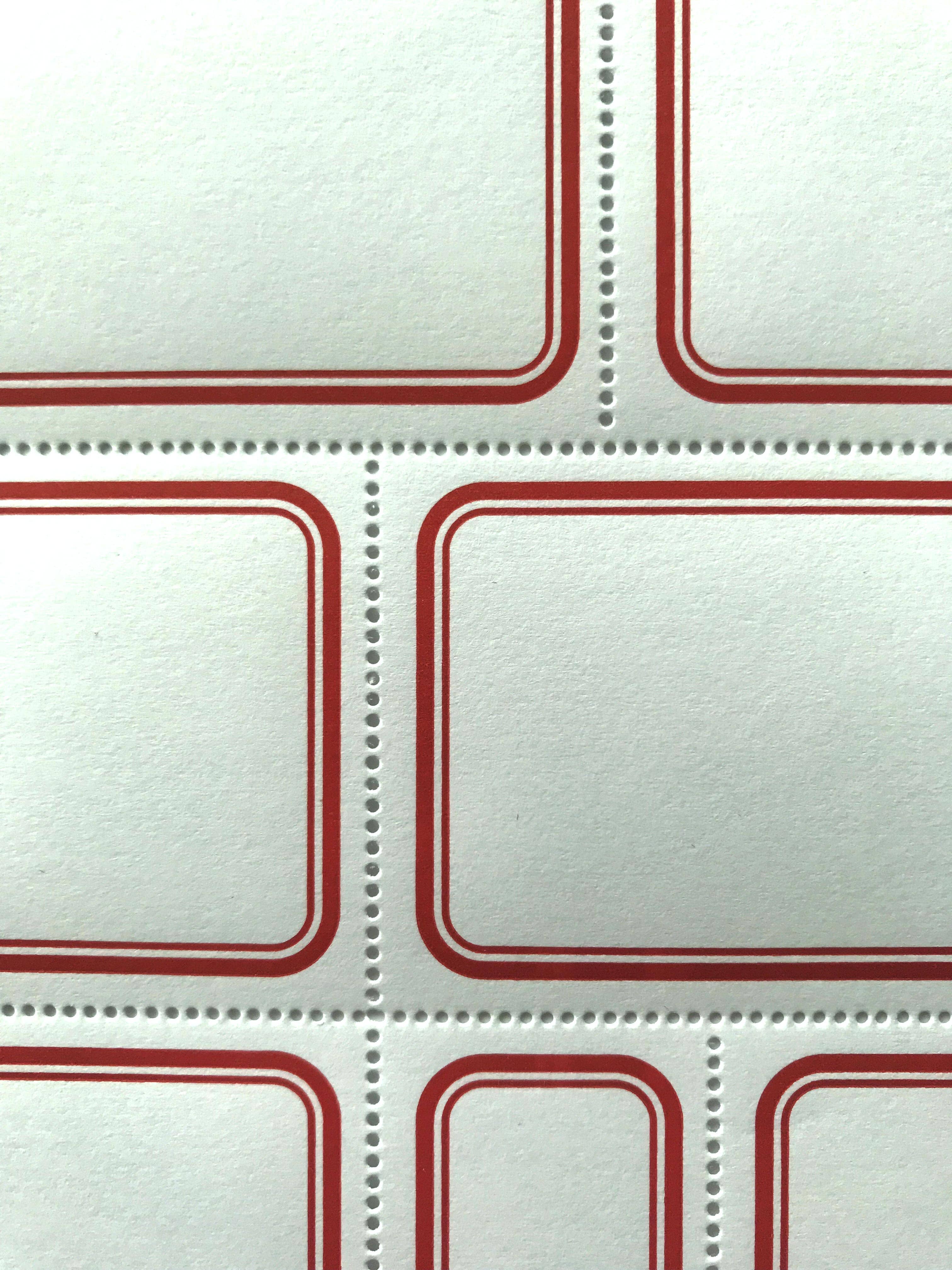 Blank Labels — Classic, Red