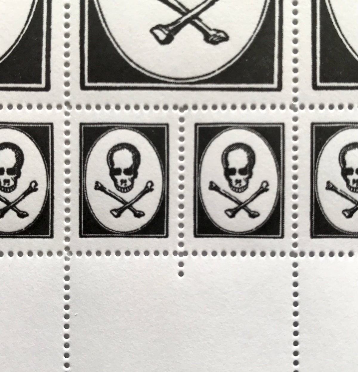 Post Crypt Gothic Halloween stamps