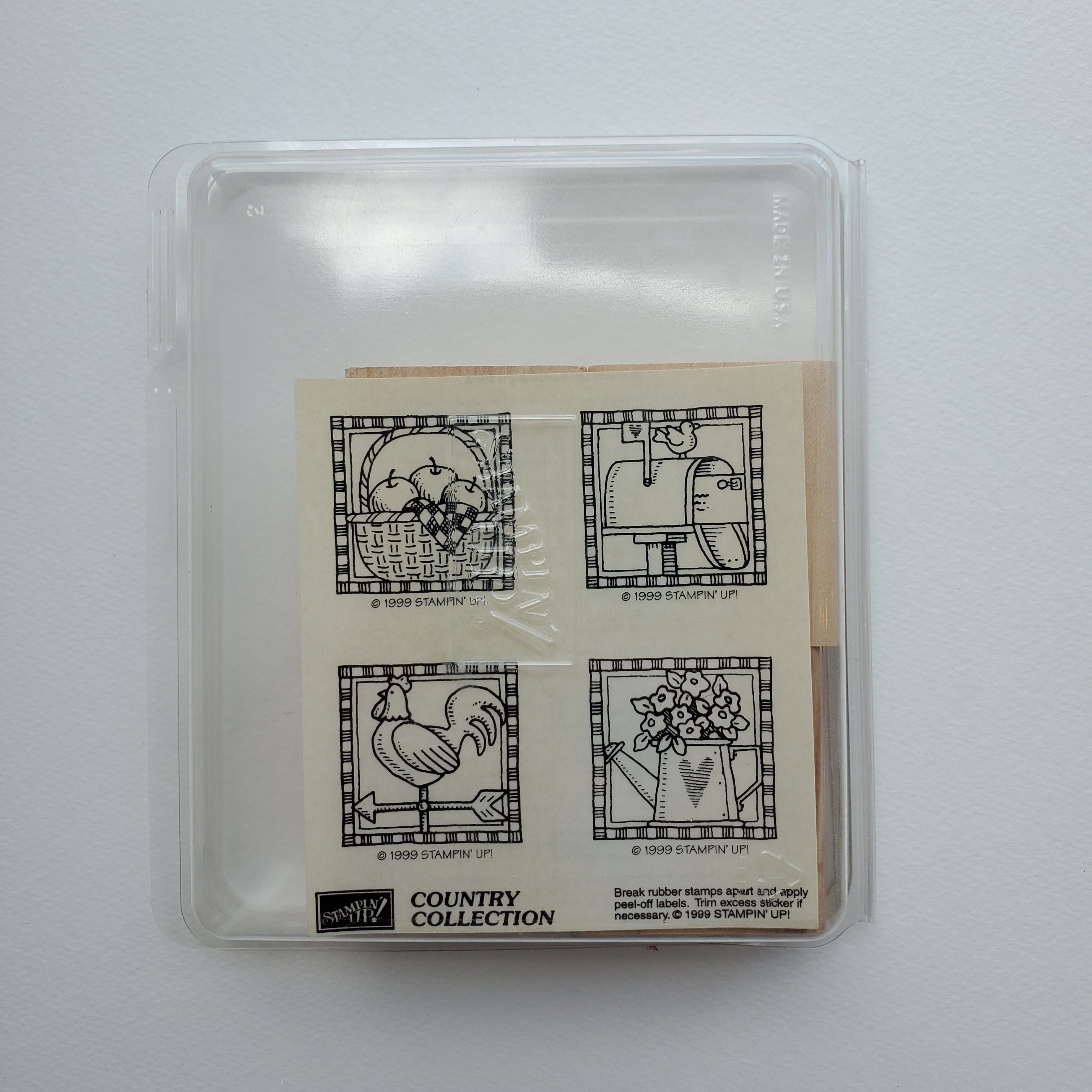 Vintage Country Collection Rubber Stamp Set