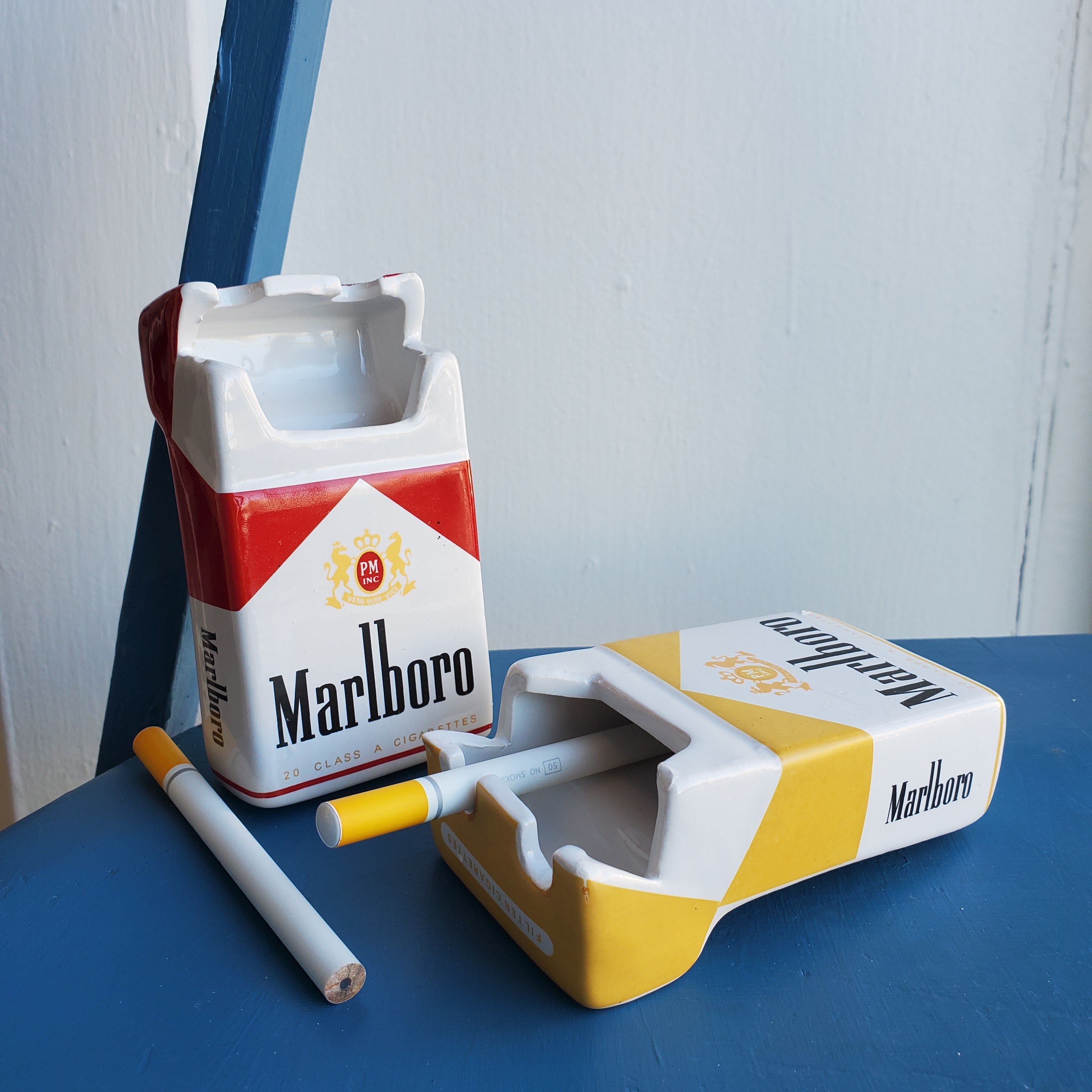 Ceramic Marlboro Pack Ashtray