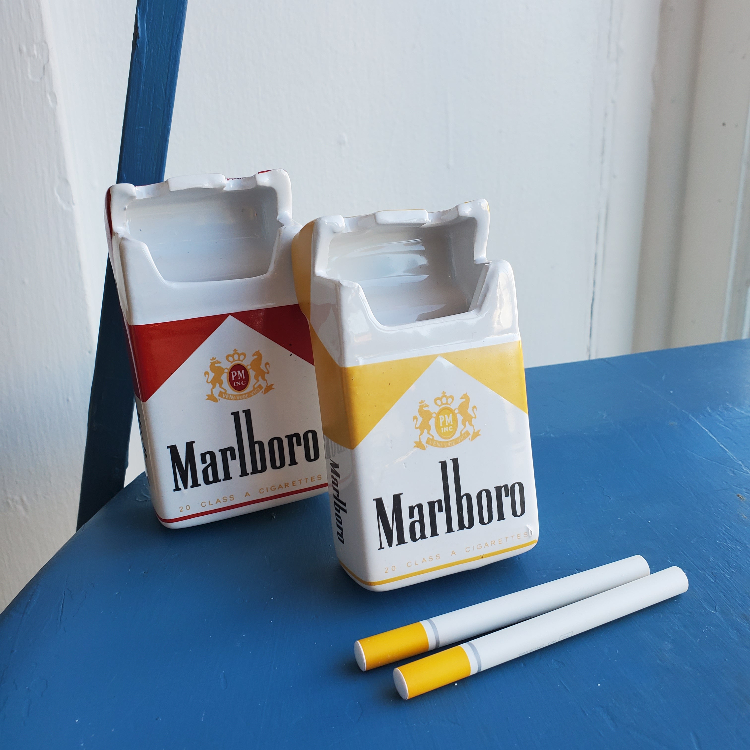 Ceramic Marlboro Pack Ashtray