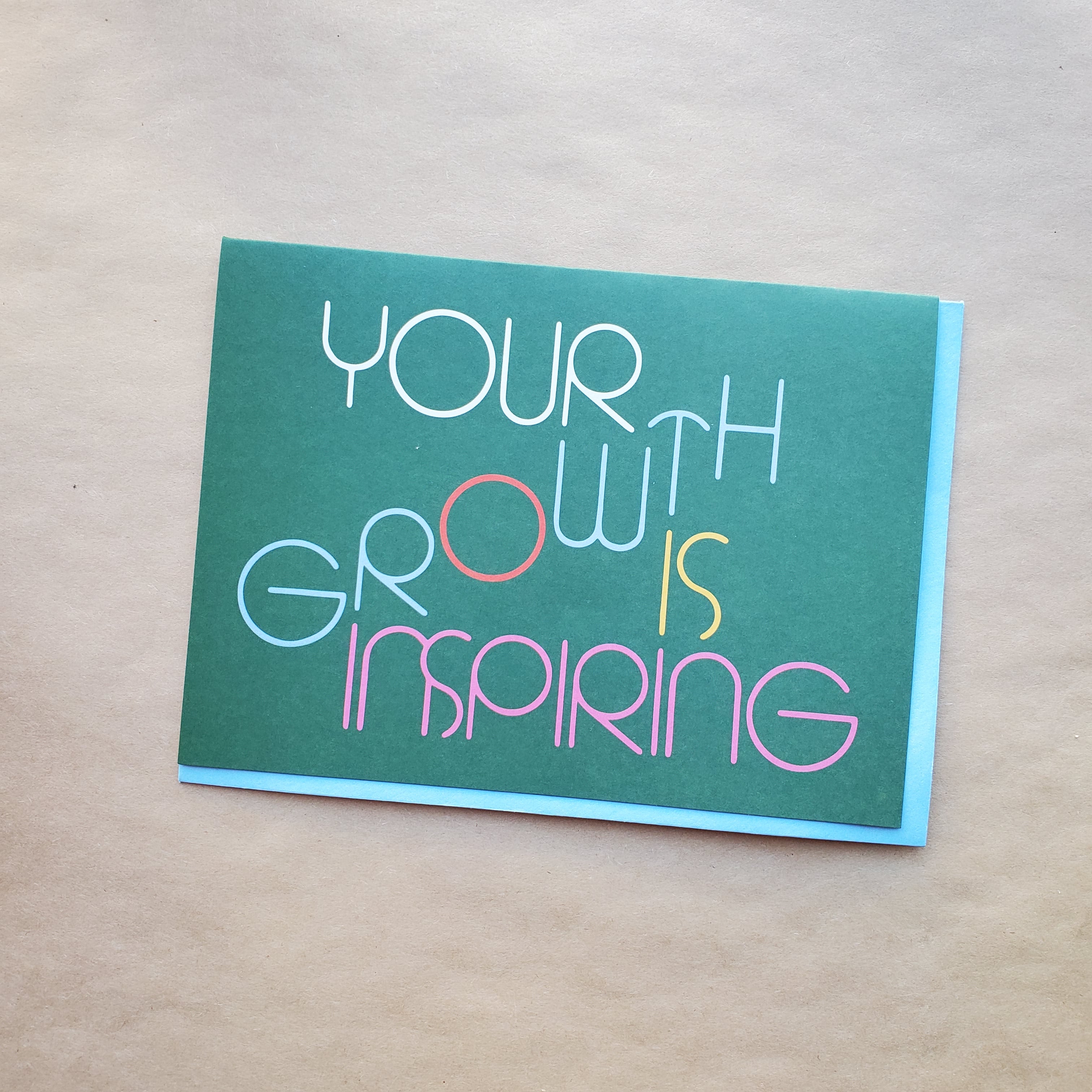 Your Growth is Inspiring Card