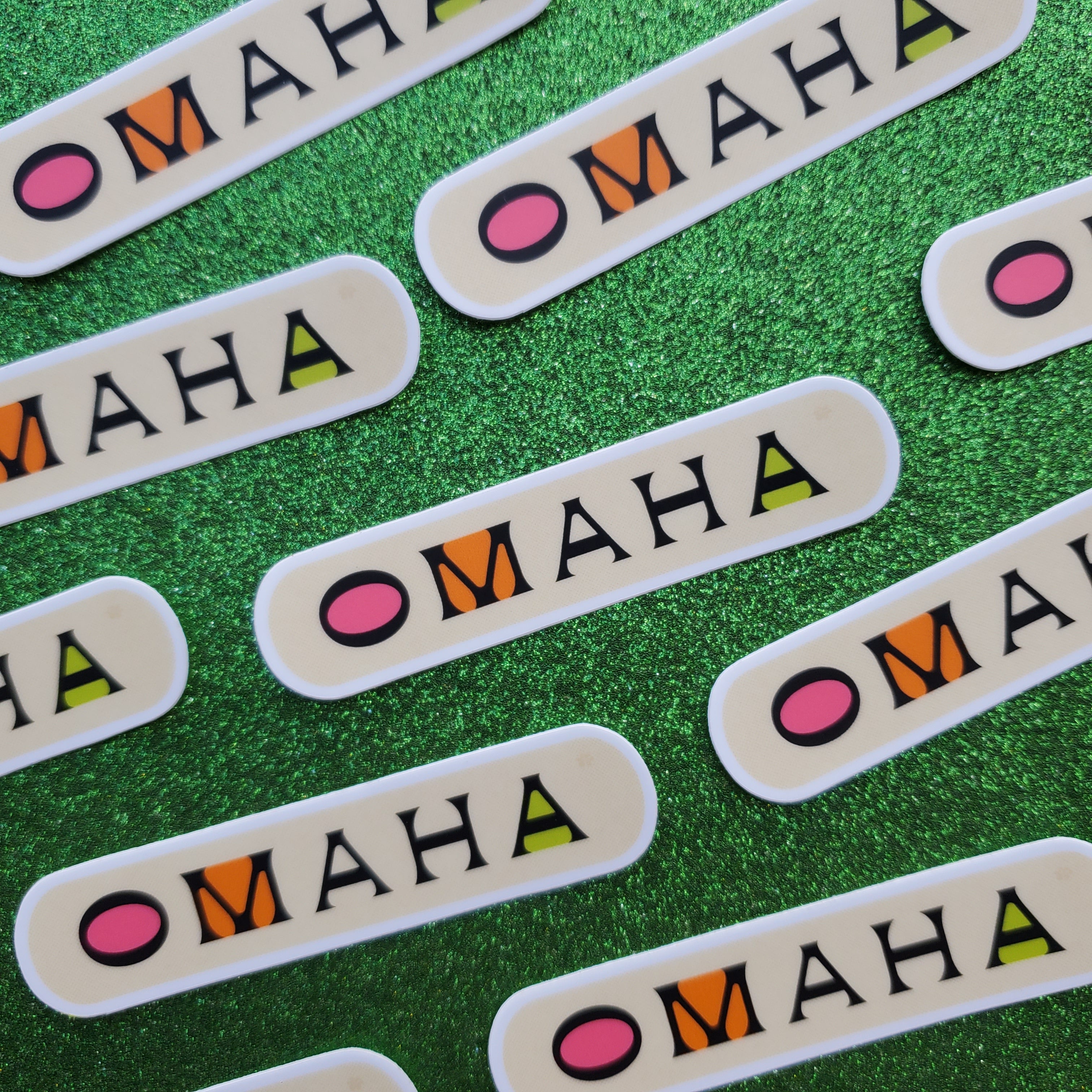 Retro Omaha Sticker