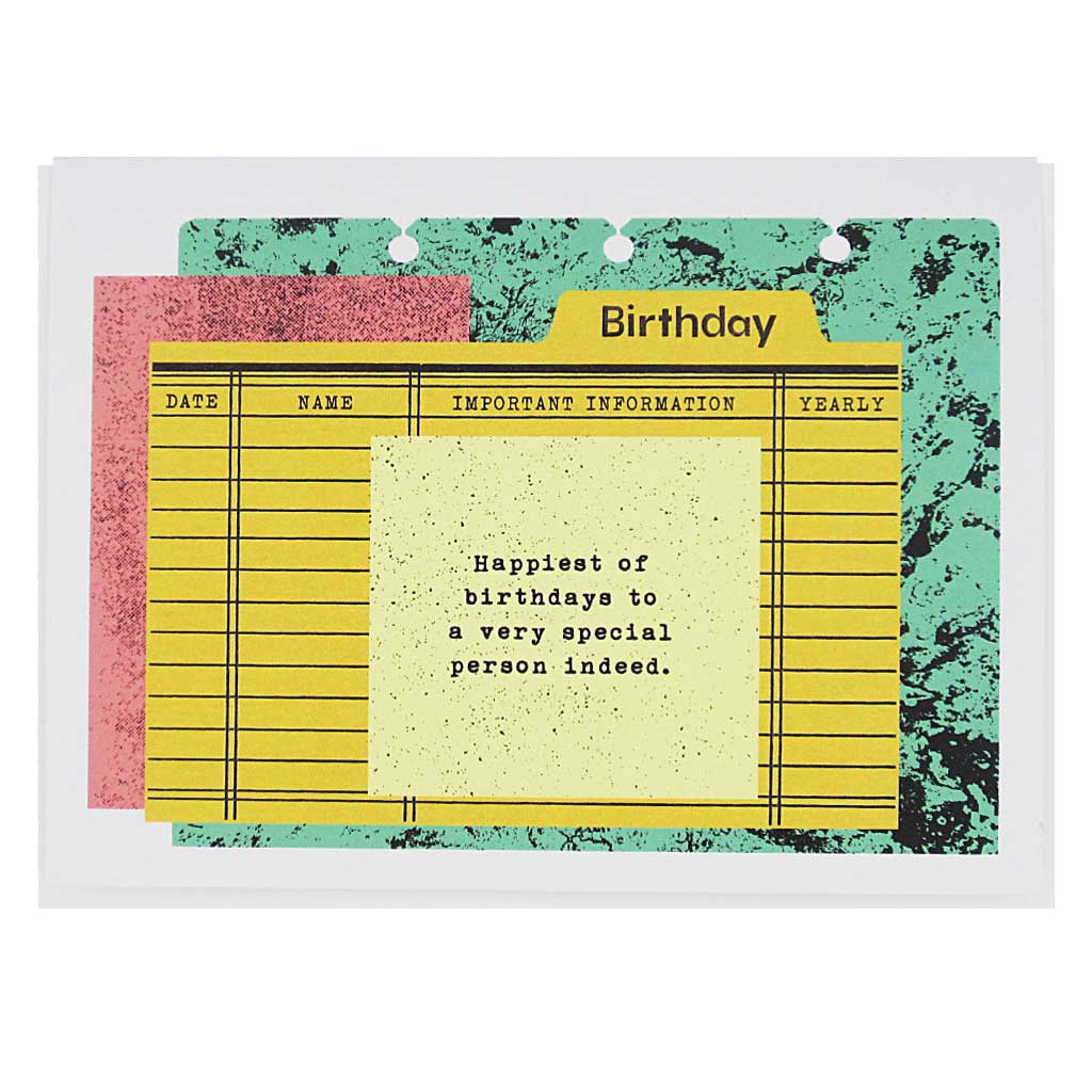 Birthday Folders Greeting Card