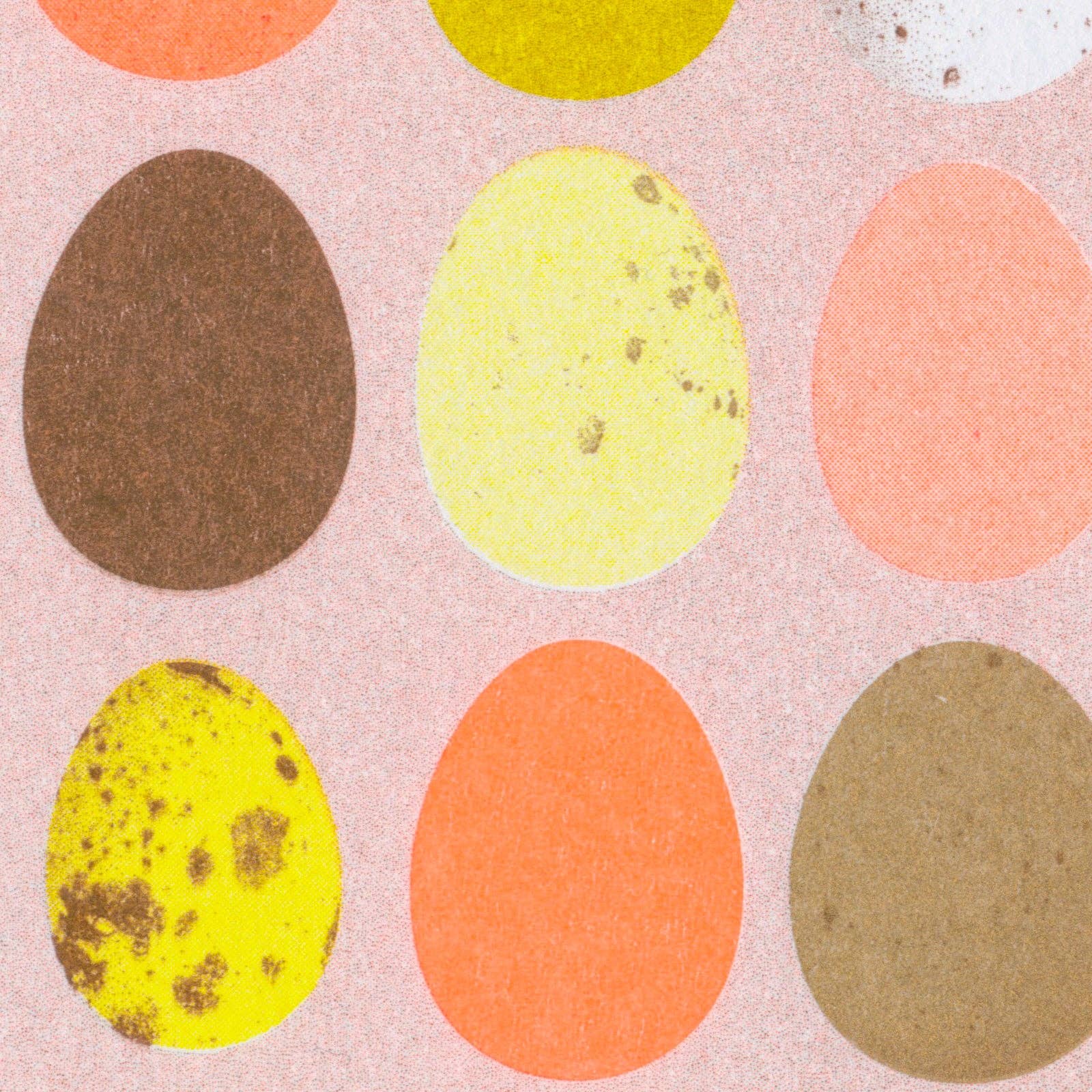 Eggs Neon Postcard