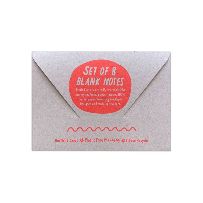 Thank You Splatter Cards / Boxed Set Of 8