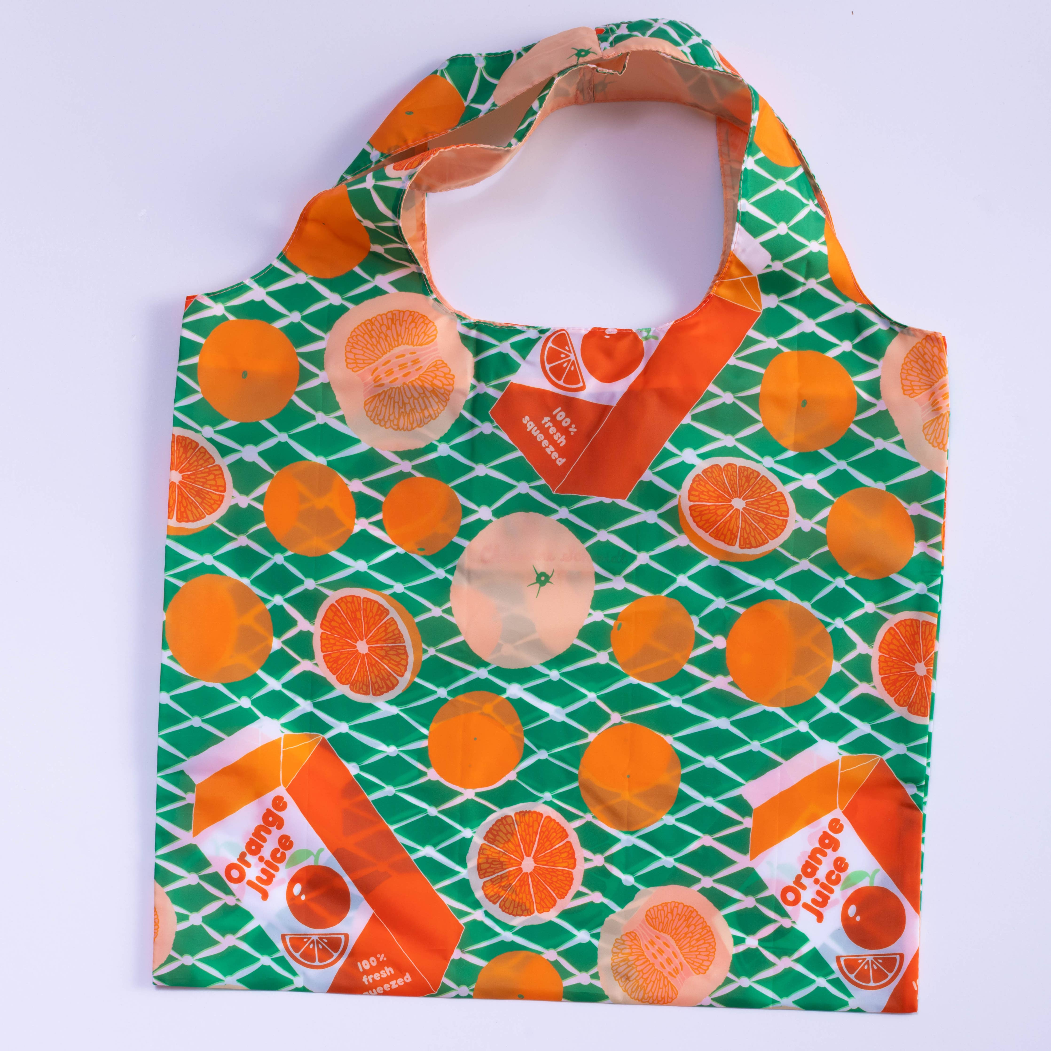 Oranges Art Sack - Eco-Friendly Reusable Fruit Tote Bag
