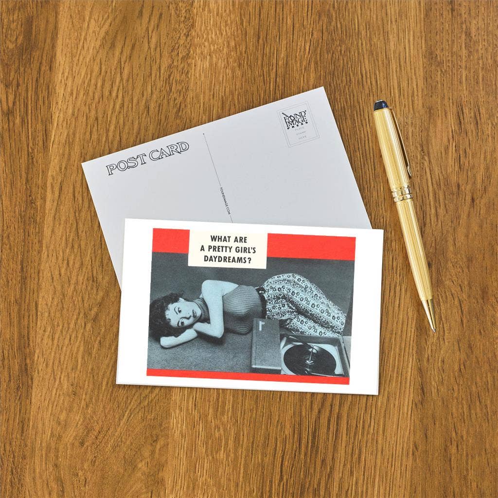 Pretty Girl's Daydreams Postcard